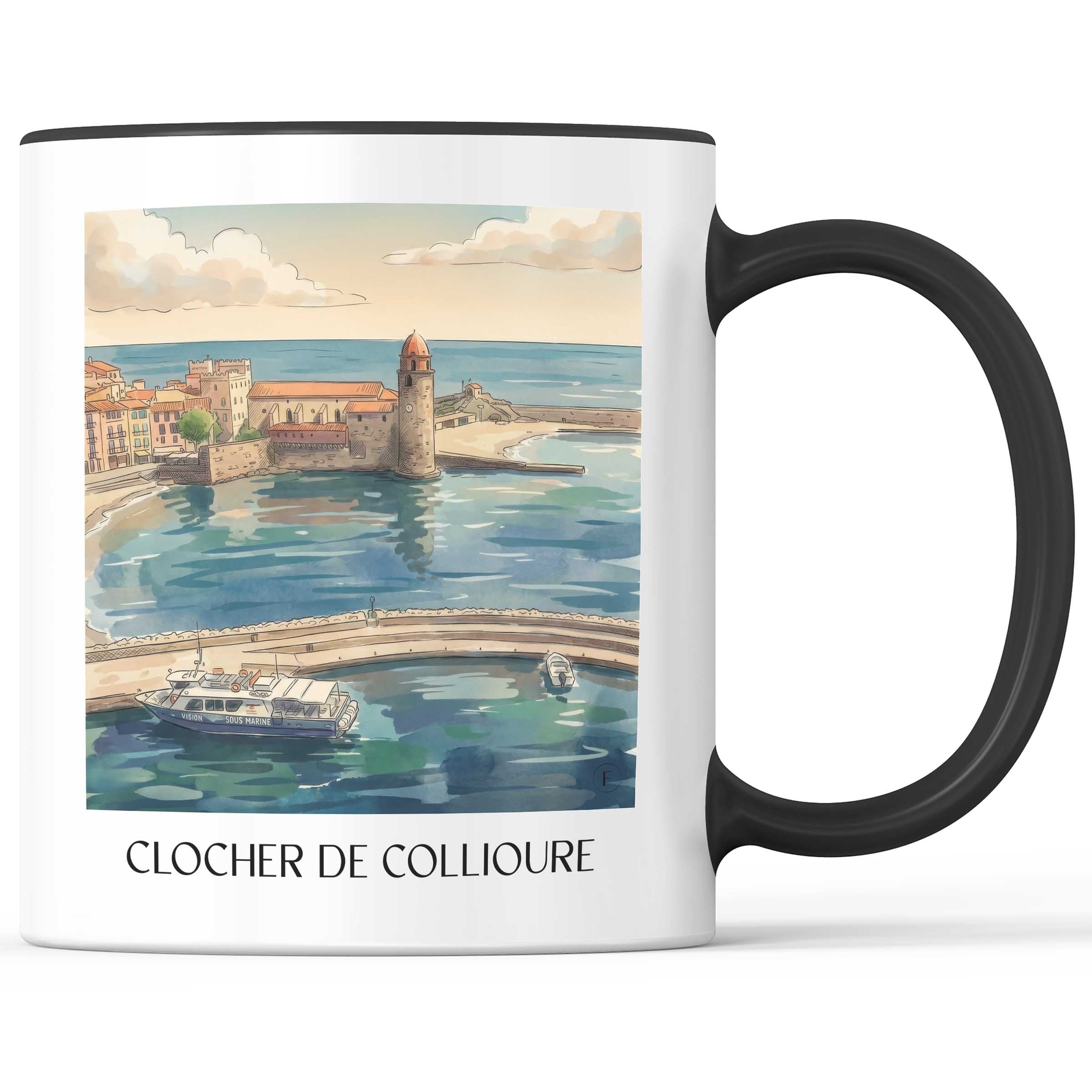 clocher-de-collioure-côte-vermeille-frankreich-kaffeebecher-aquarell