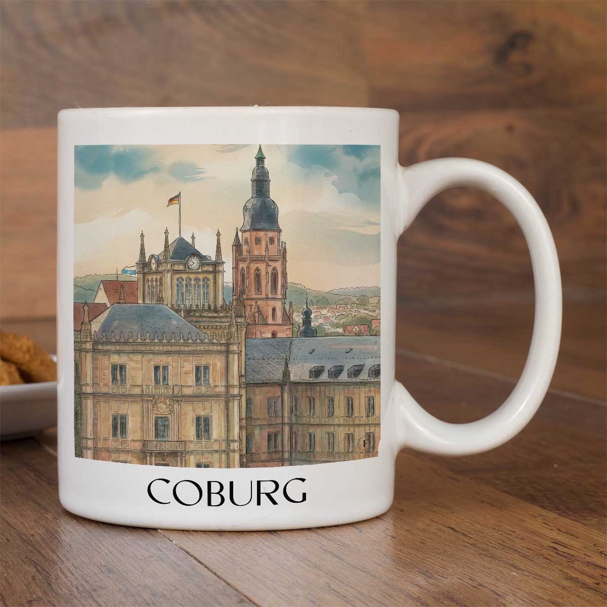 coburg-oberfranken-deutschland-kaffeebecher-aquarell