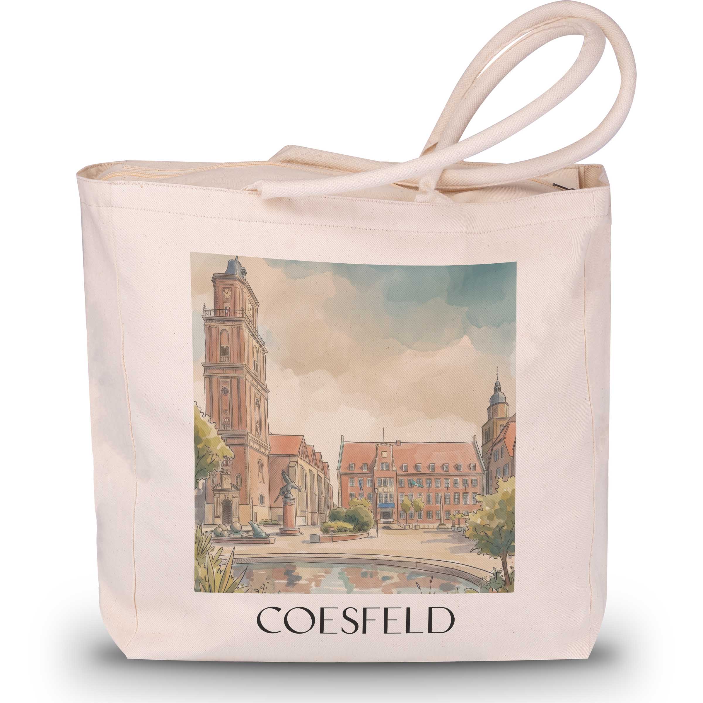 coesfeld-münsterland-deutschland-einkaufstasche-aquarell