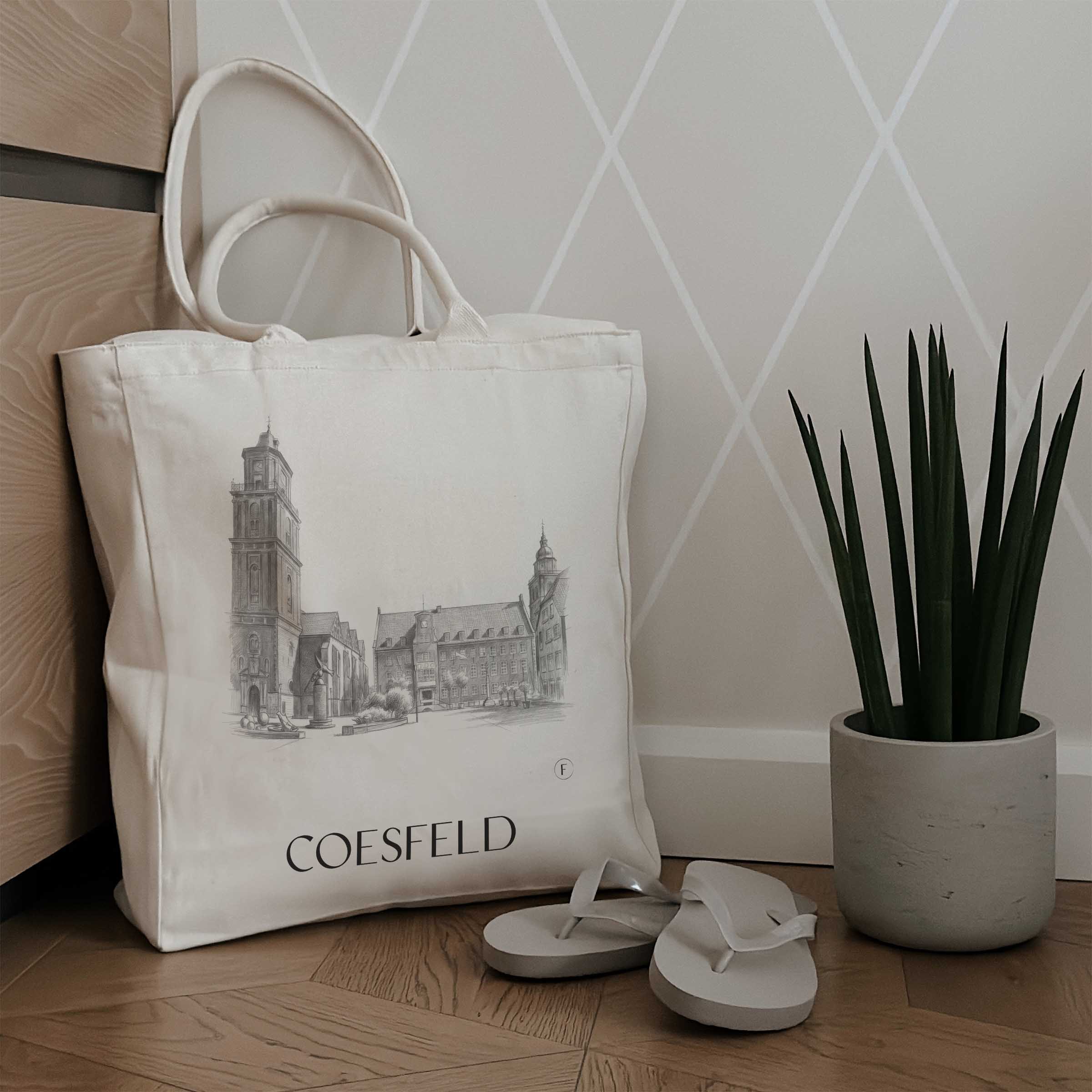 coesfeld-münsterland-deutschland-einkaufstasche-bleistift-zeichnung-drawing