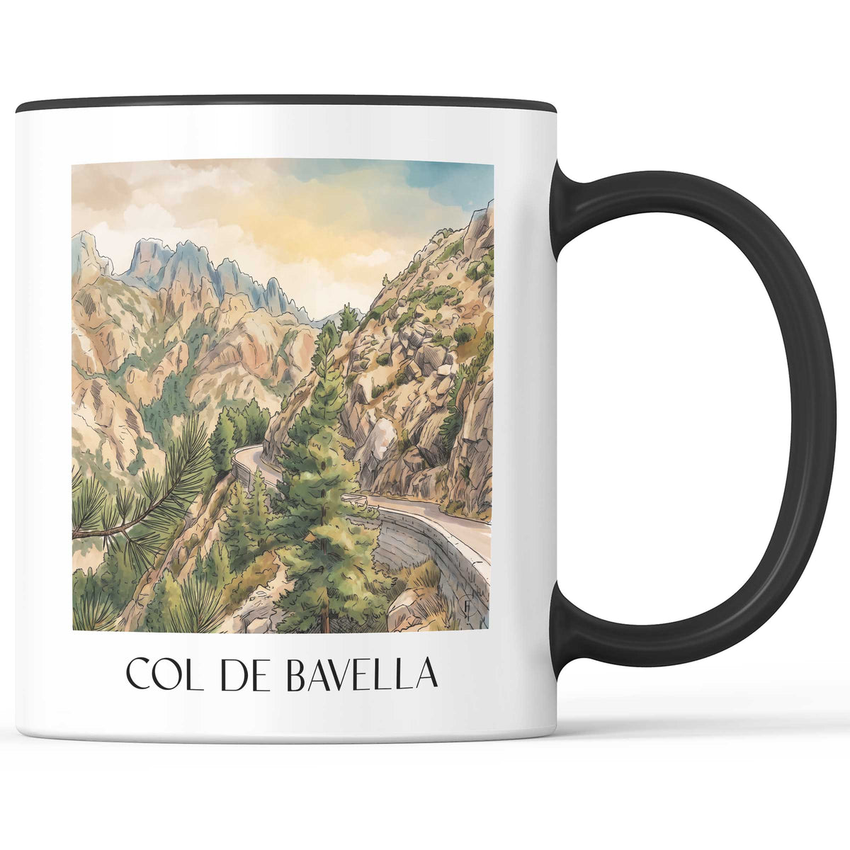col-de-bavella-korsika-frankreich-kaffeebecher-aquarell
