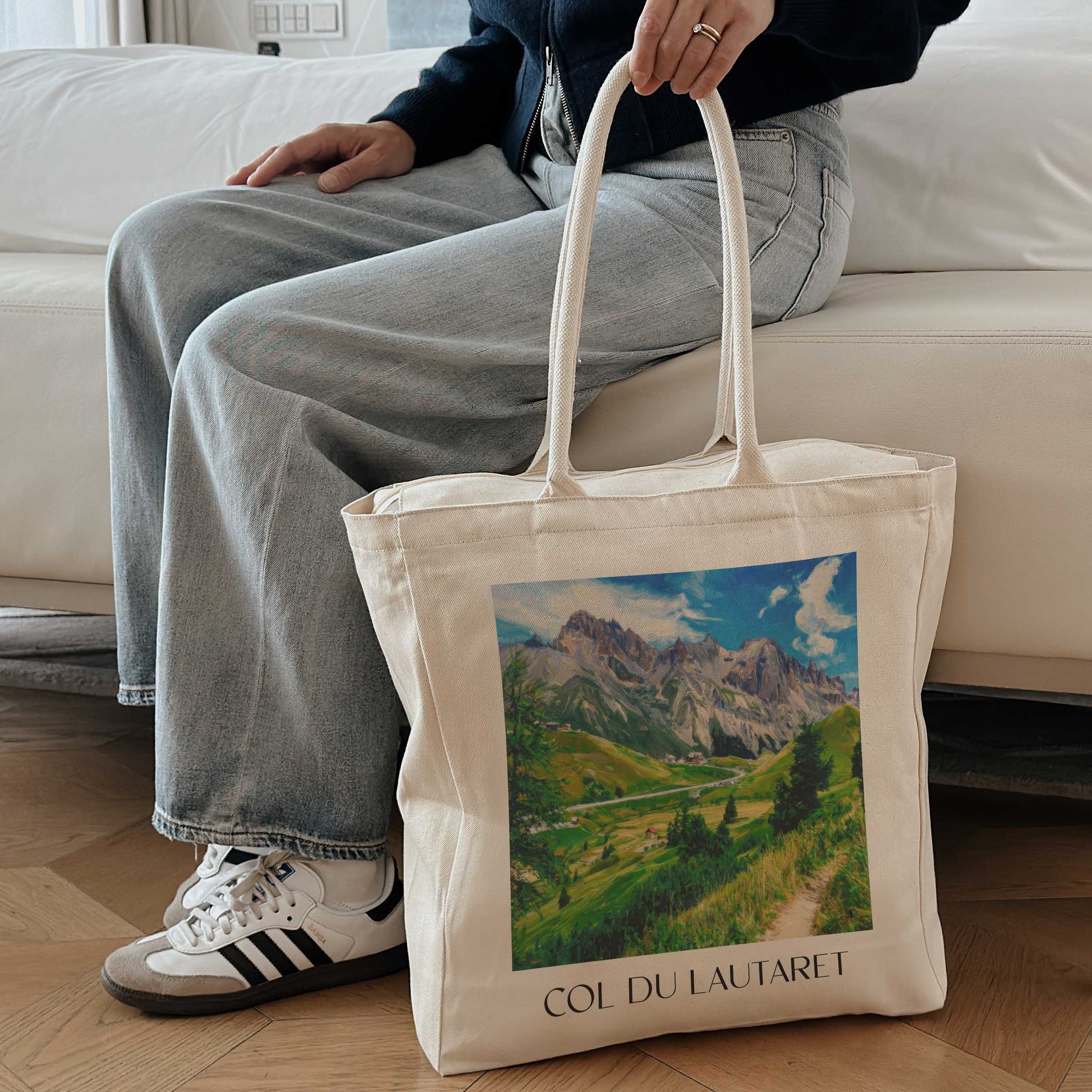 col-du-lautaret-alpes-du-sud-frankreich-einkaufstasche-oil-painting-oelgemaelde