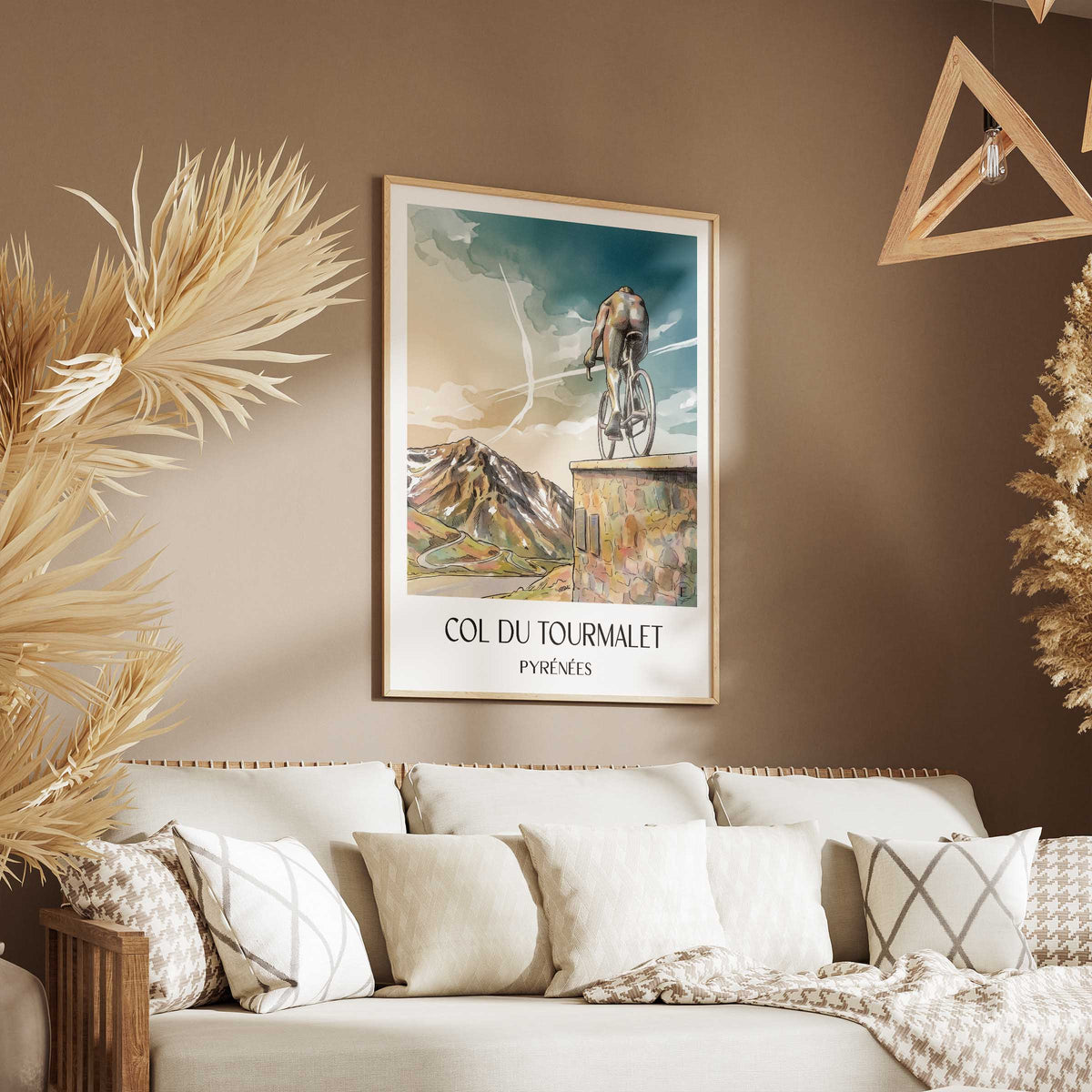 col-du-tourmalet-pyrénées-frankreich-poster-aquarell