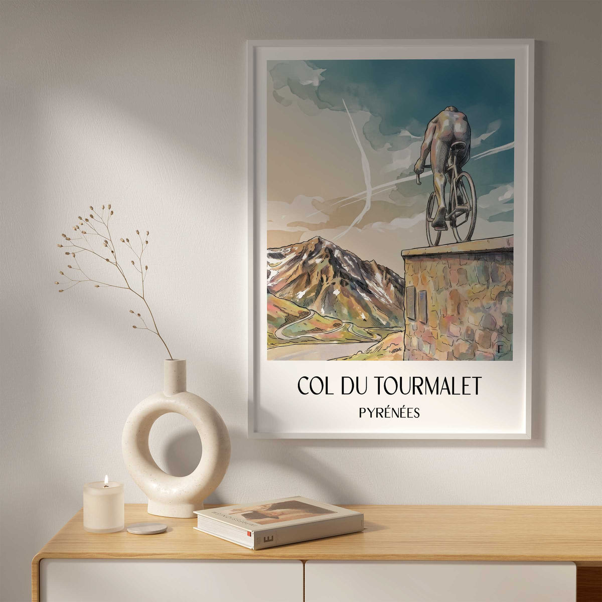 col-du-tourmalet-pyrénées-frankreich-poster-aquarell