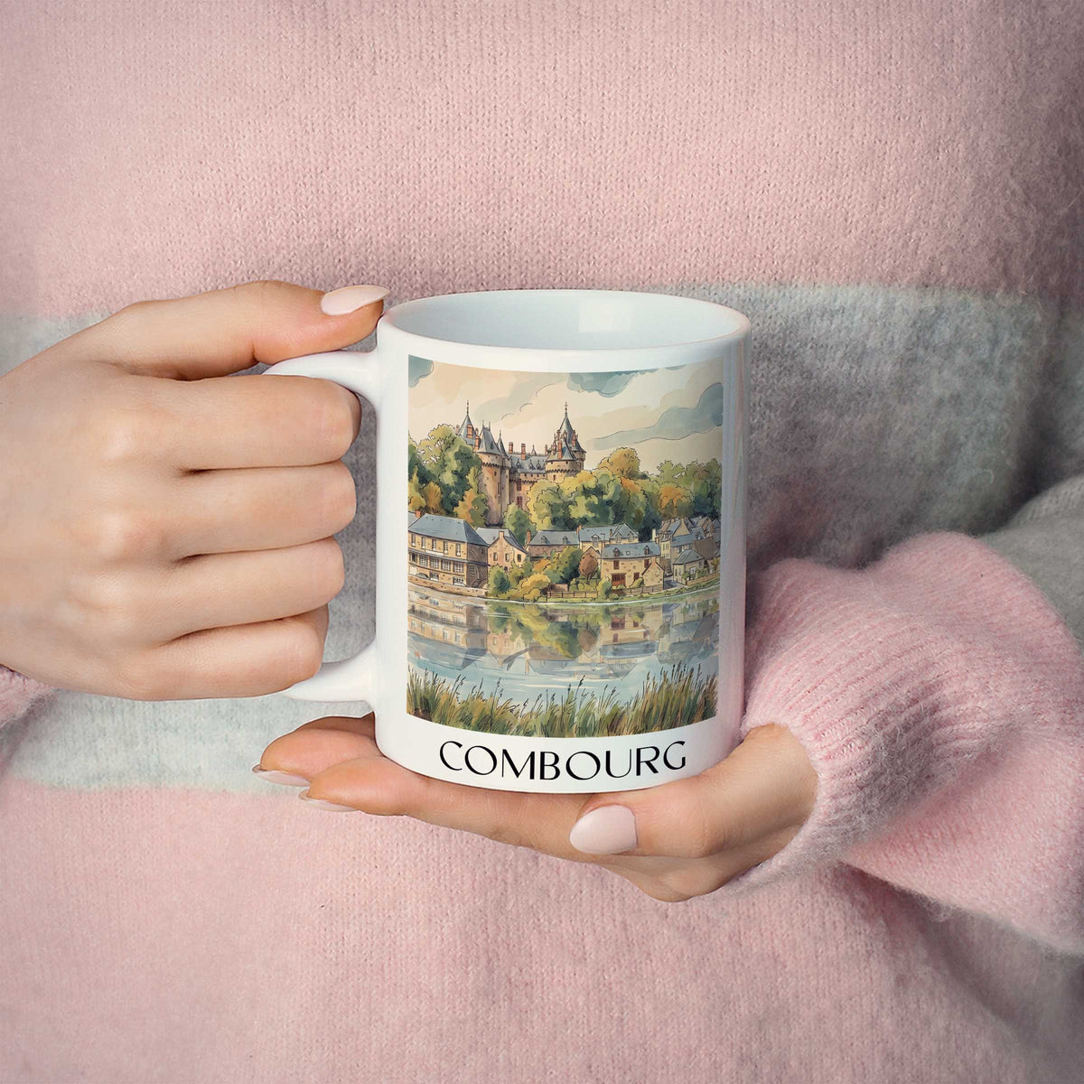 combourg-ille-et-vilaine-frankreich-kaffeebecher-aquarell