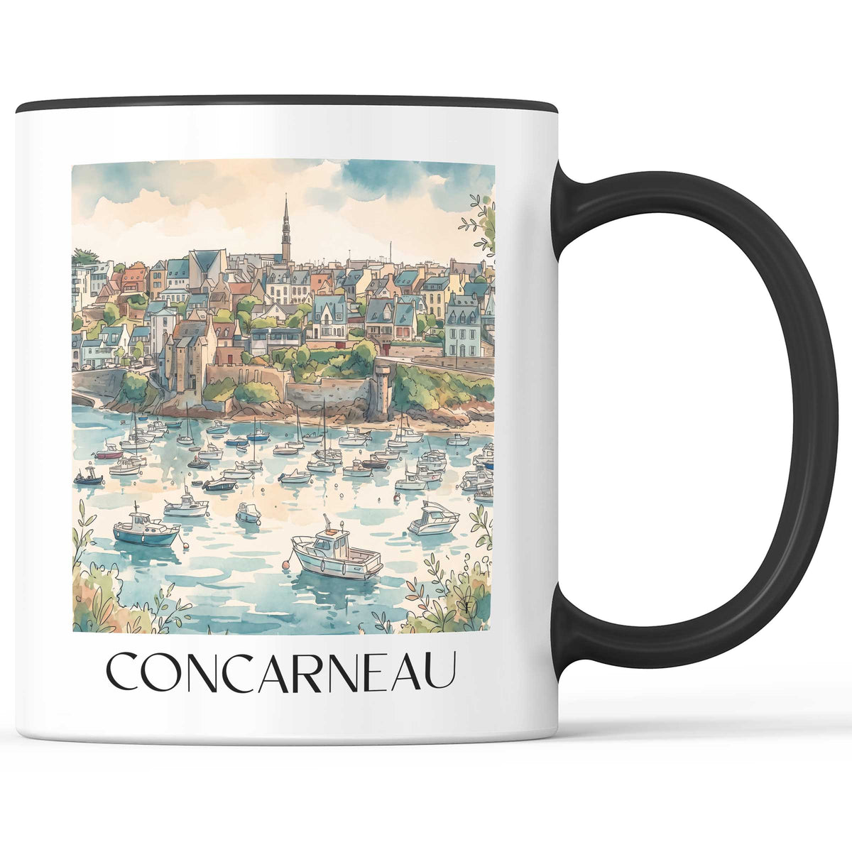 concarneau-cornouaille-frankreich-kaffeebecher-aquarell
