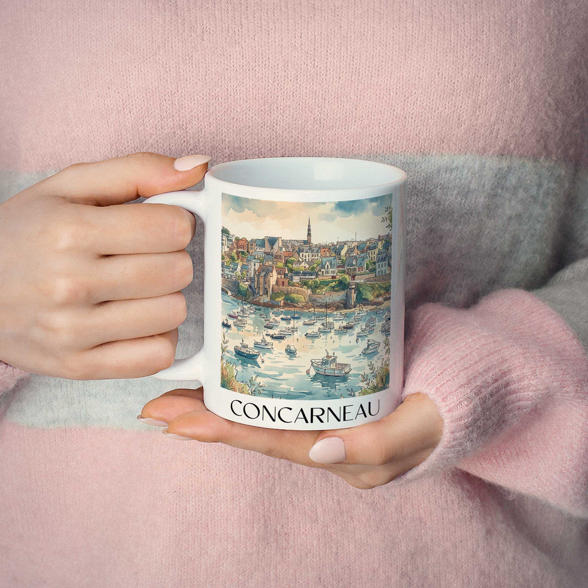 concarneau-cornouaille-frankreich-kaffeebecher-aquarell