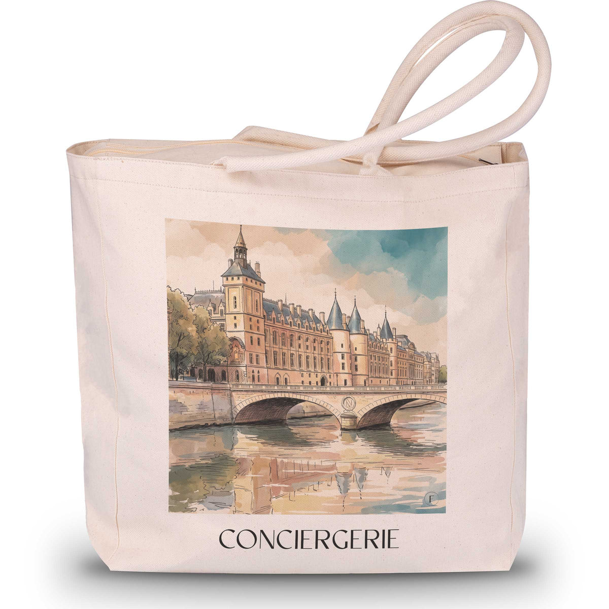 Conciergerie Shopping Tasche - Paris - Frankreich Tote Bag - Einkaufstasche im Aquarell Stil