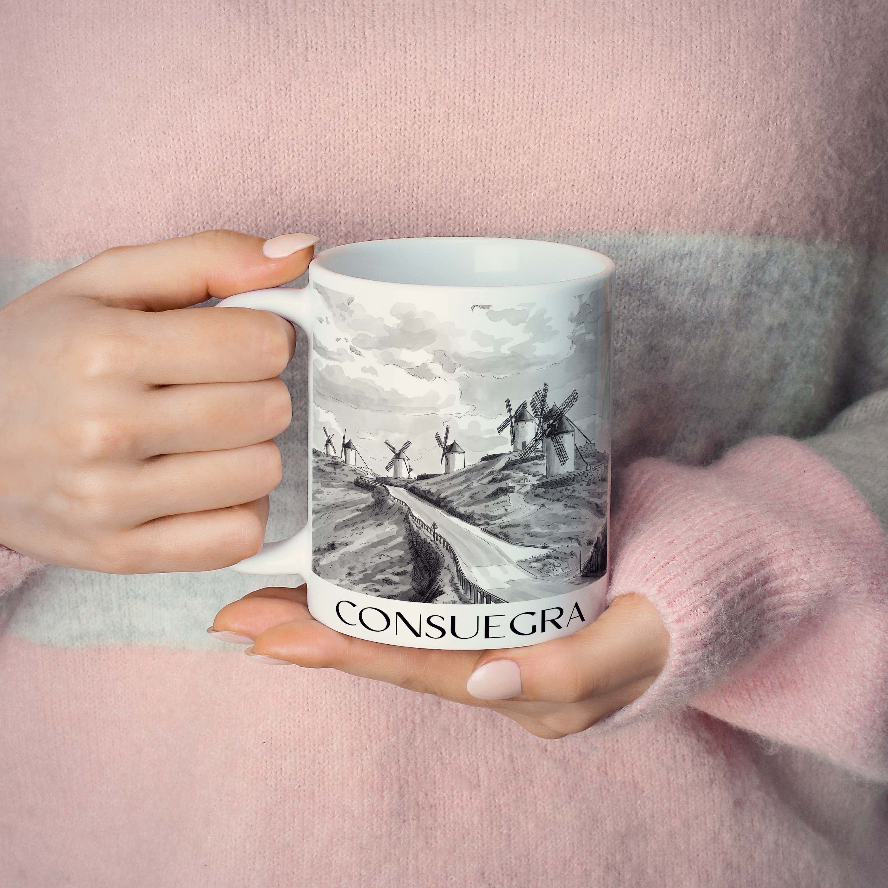 consuegra-spanien-spanien-und-spanien-kaffeebecher-aquarell-schwarz-weiss