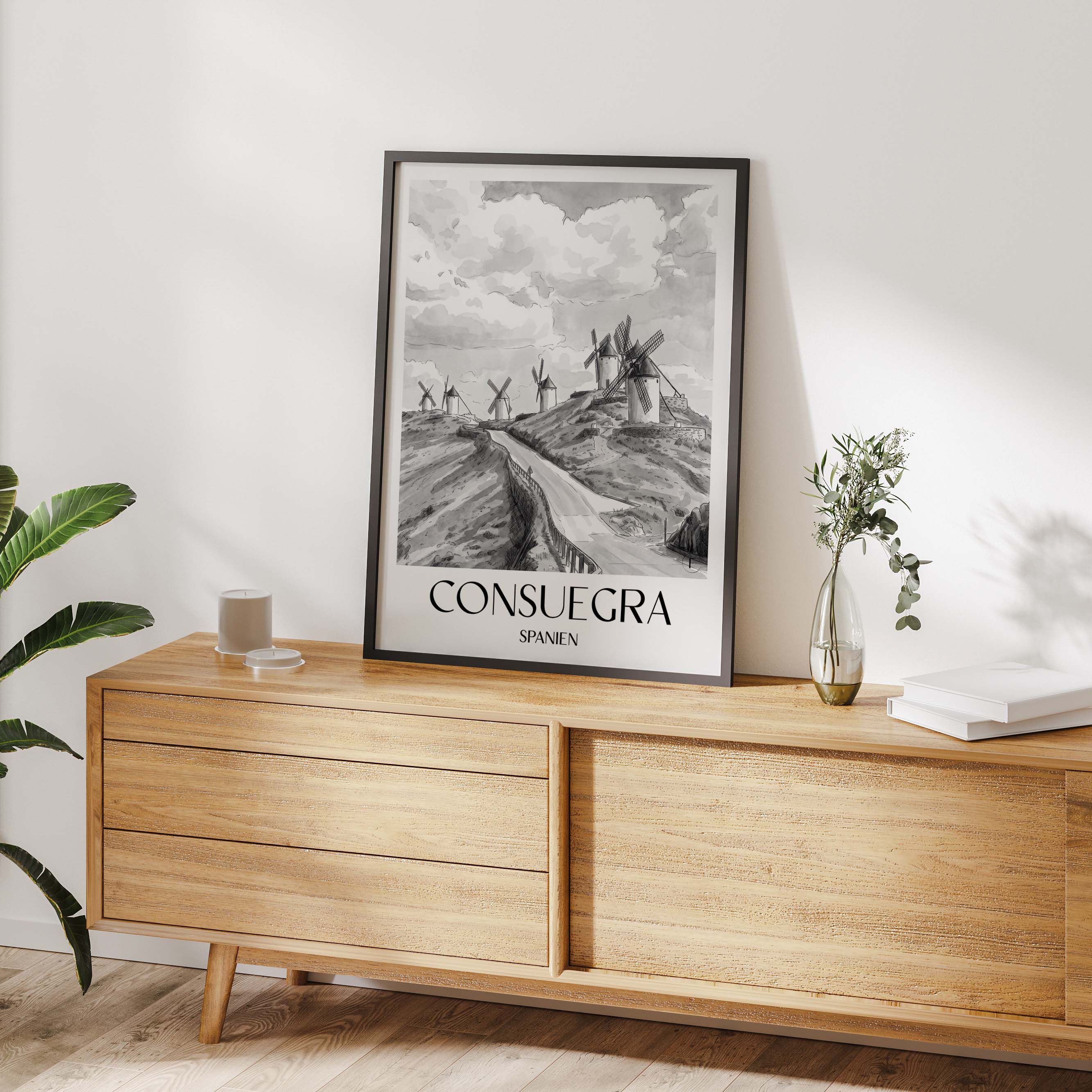 consuegra-spanien-spanien-und-spanien-poster-aquarell-schwarz-weiss