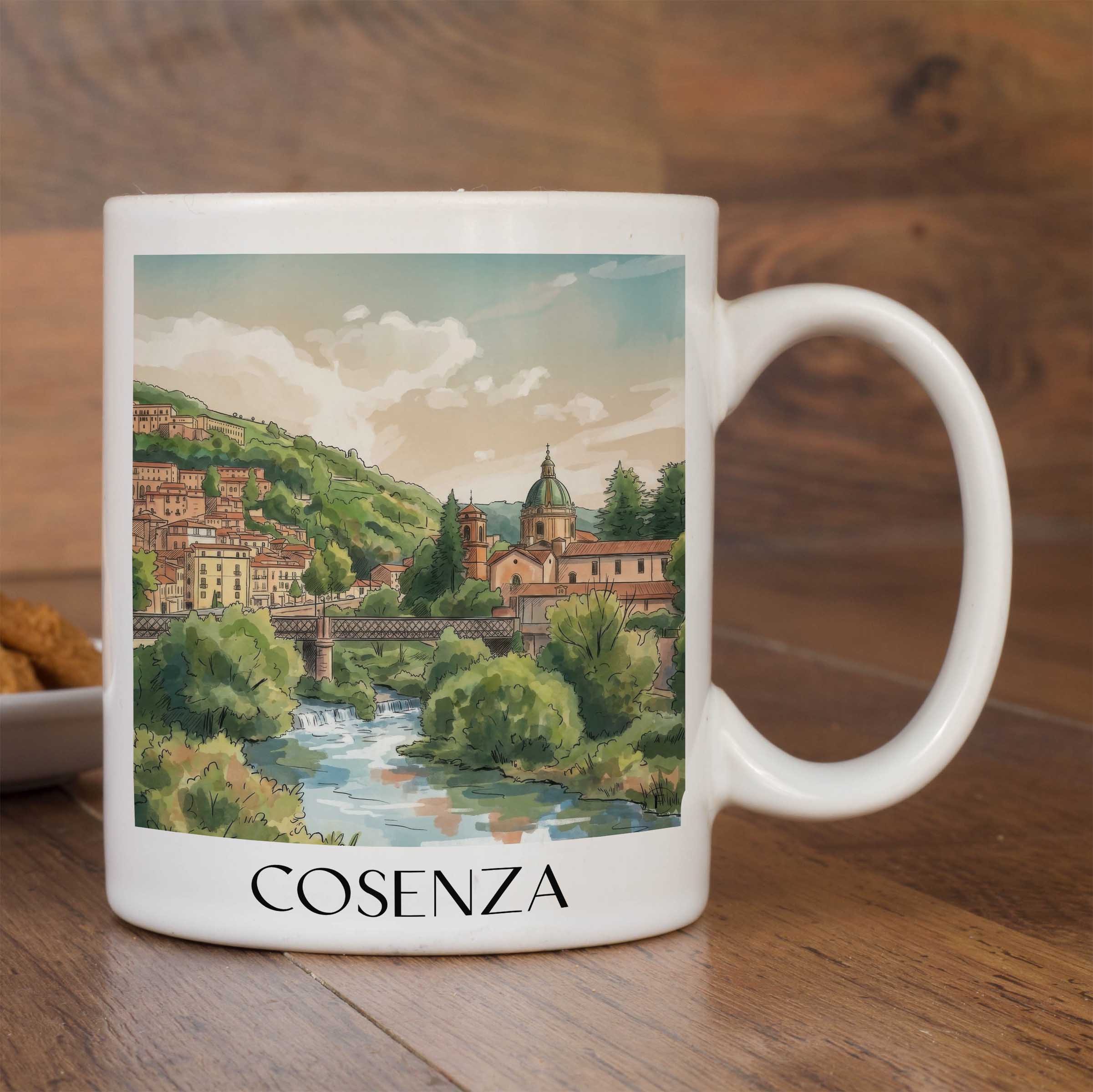 cosenza-kalabrien-italien-kaffeebecher-aquarell
