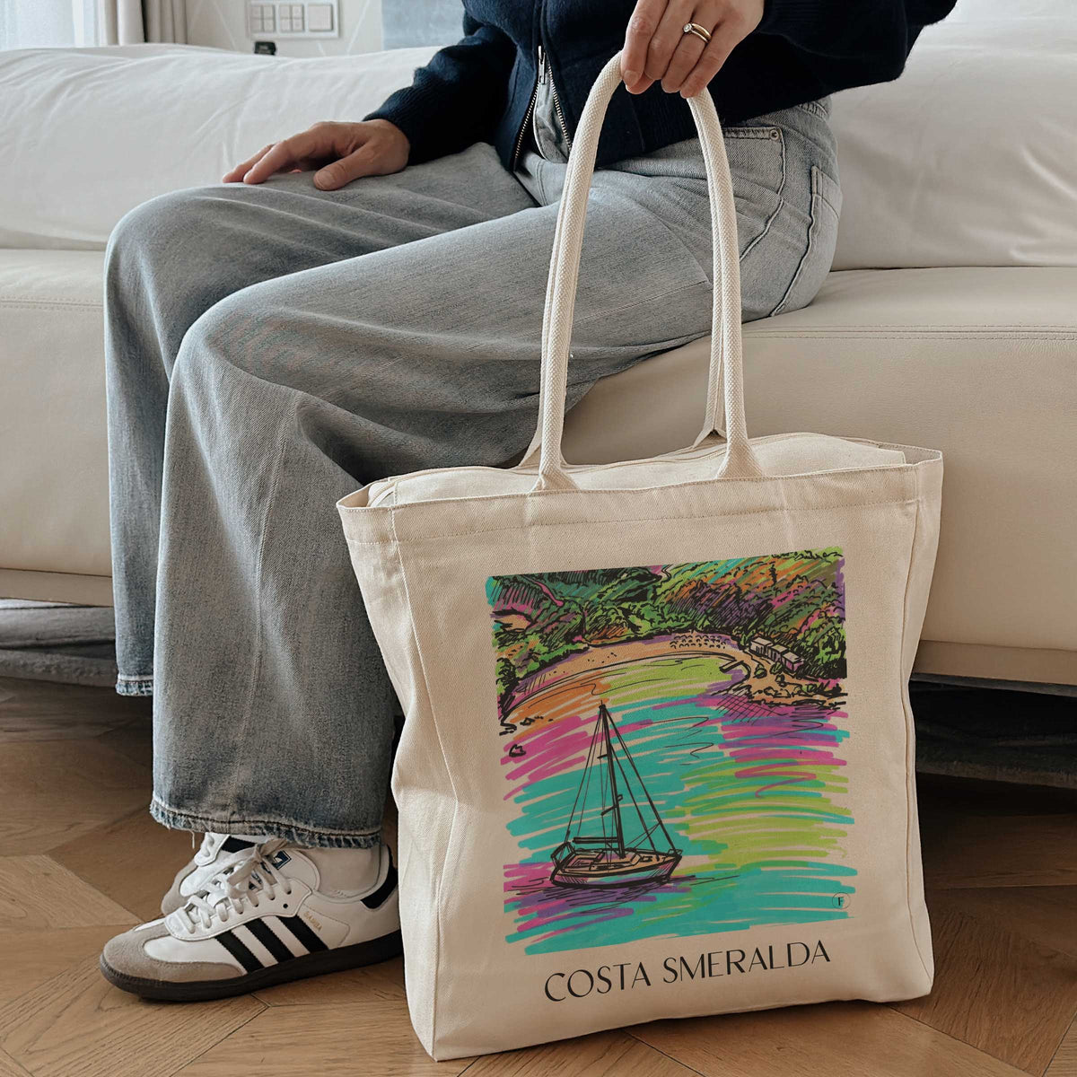 costa-smeralda-italien-einkaufstasche-graffiti