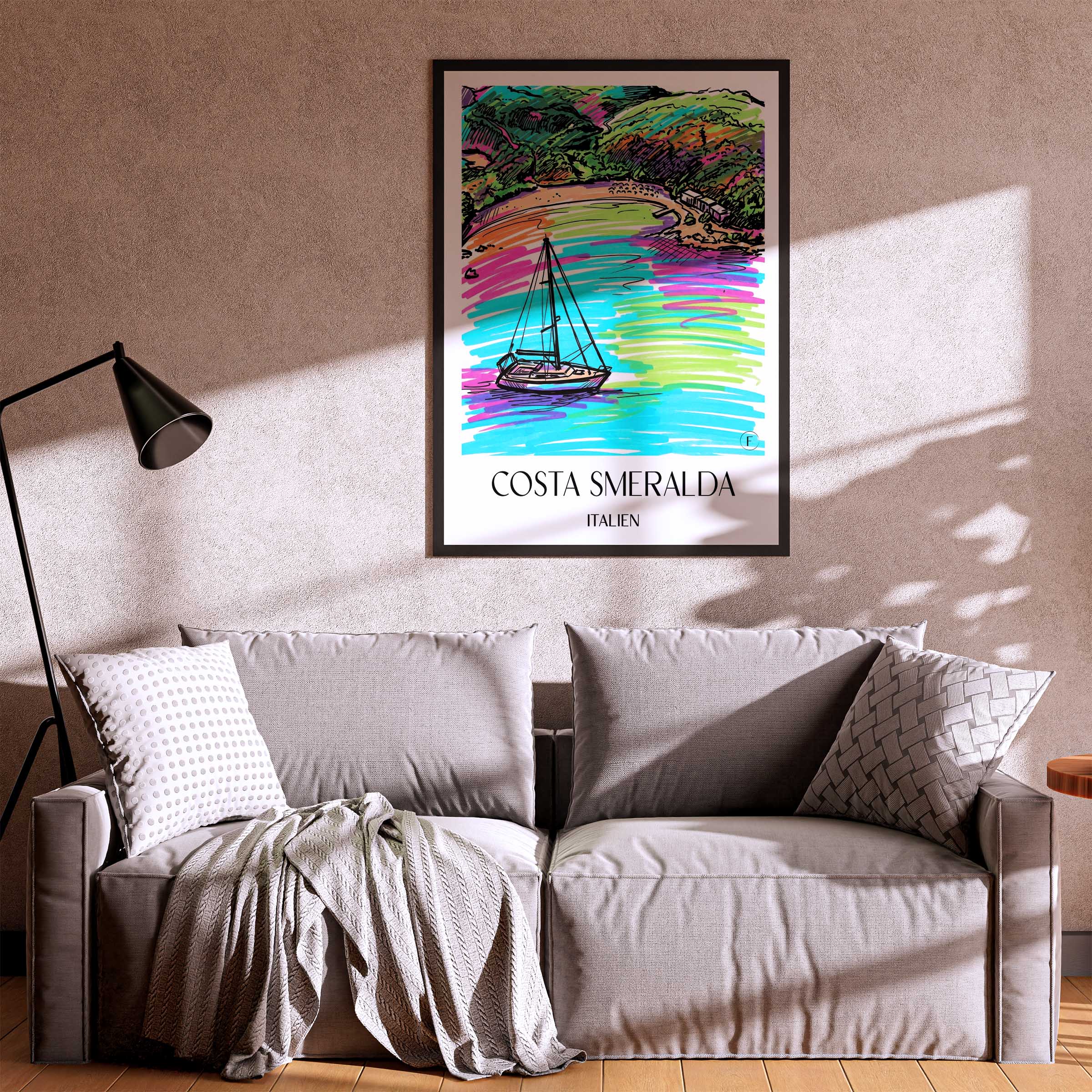 costa-smeralda-italien-poster-graffiti