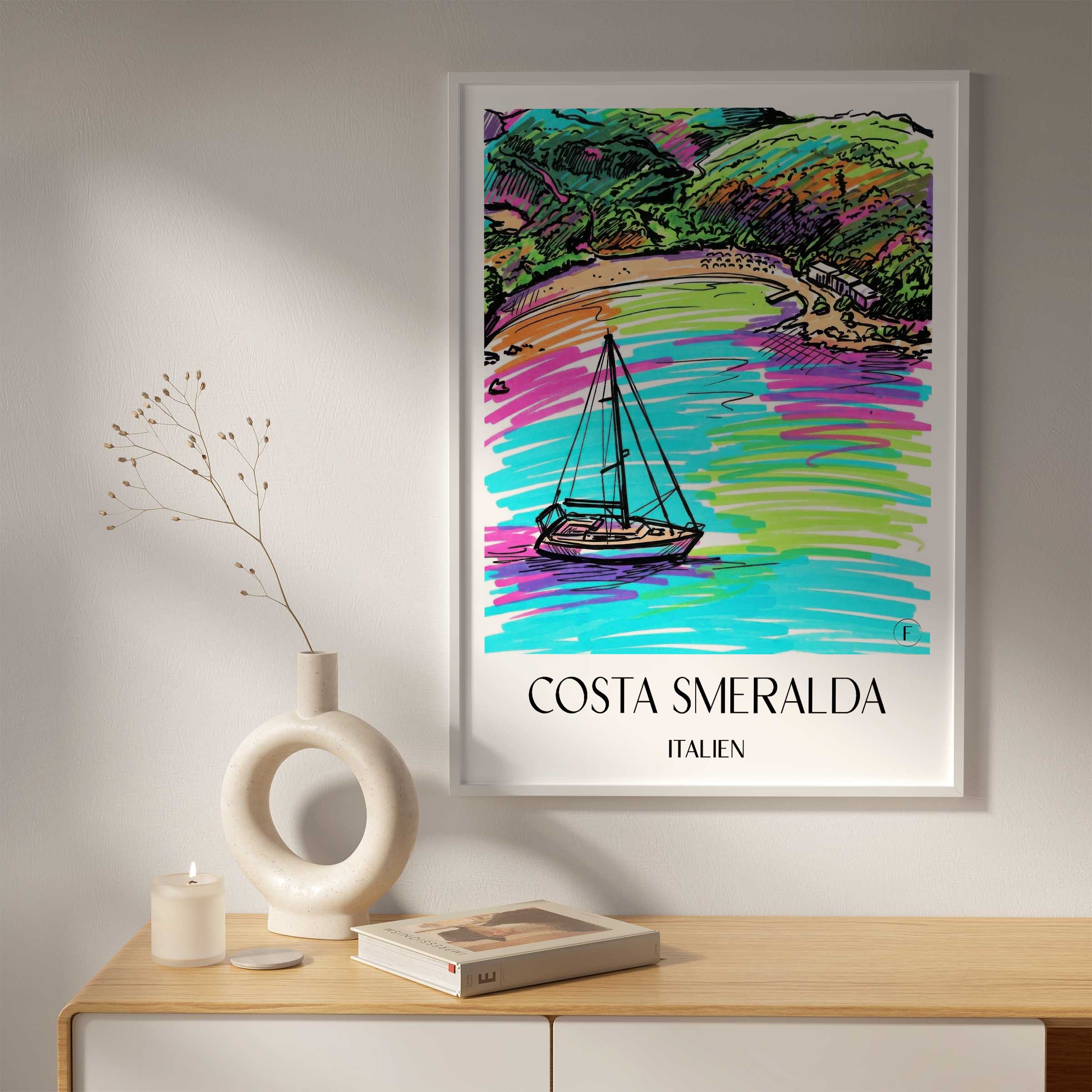 costa-smeralda-italien-poster-graffiti