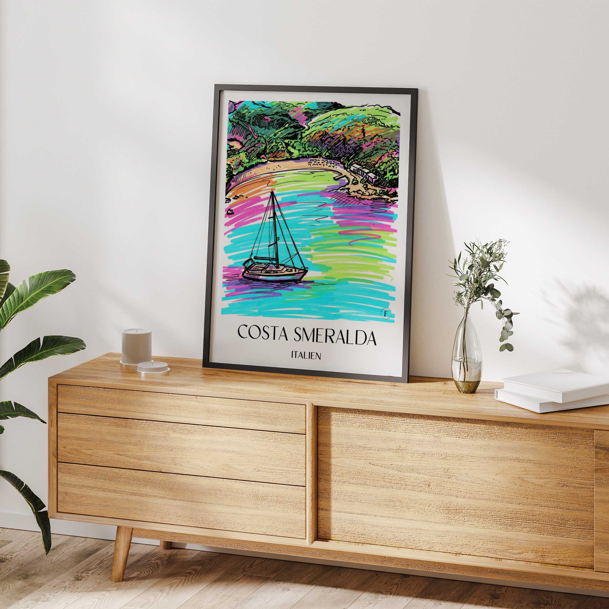 costa-smeralda-italien-poster-graffiti