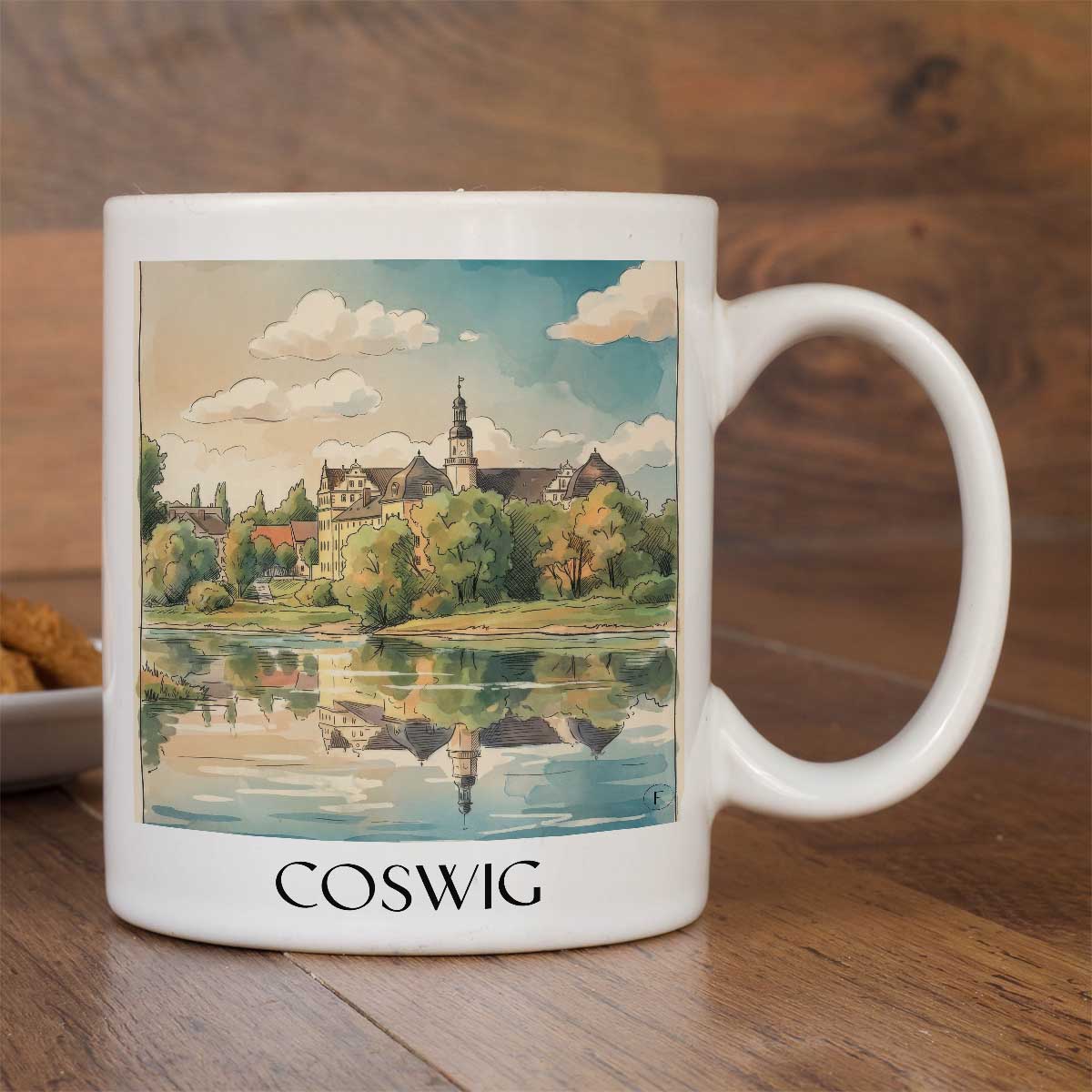 coswig-elbe-deutschland-kaffeebecher-aquarell