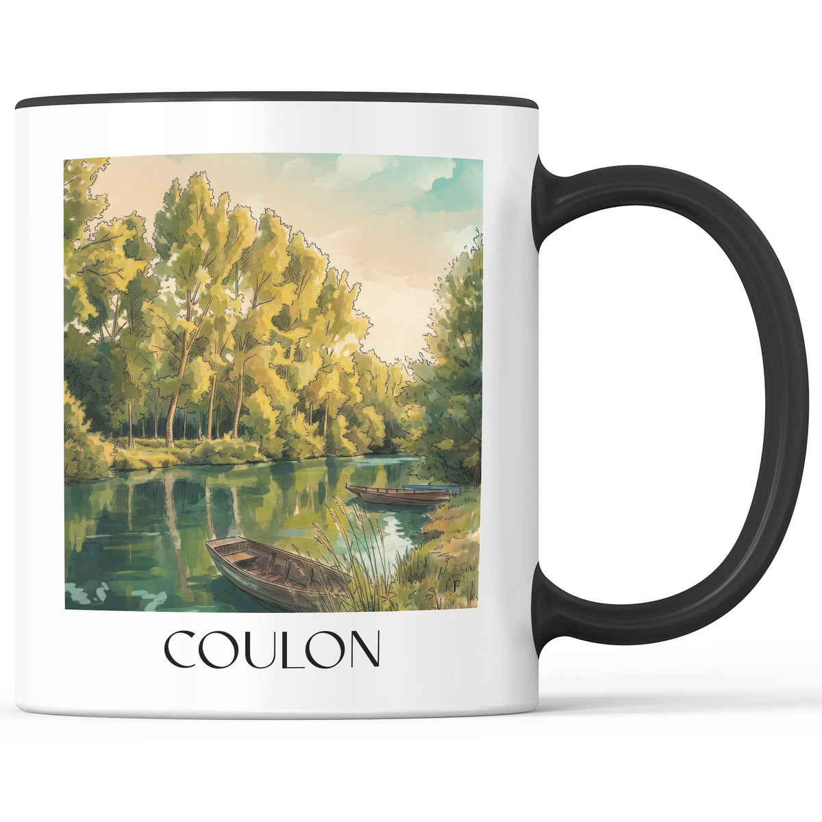 coulon-marais-poitevin-frankreich-kaffeebecher-aquarell