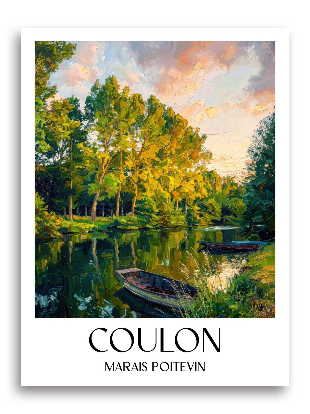coulon-marais-poitevin-frankreich-poster-oil-painting-oelgemaelde