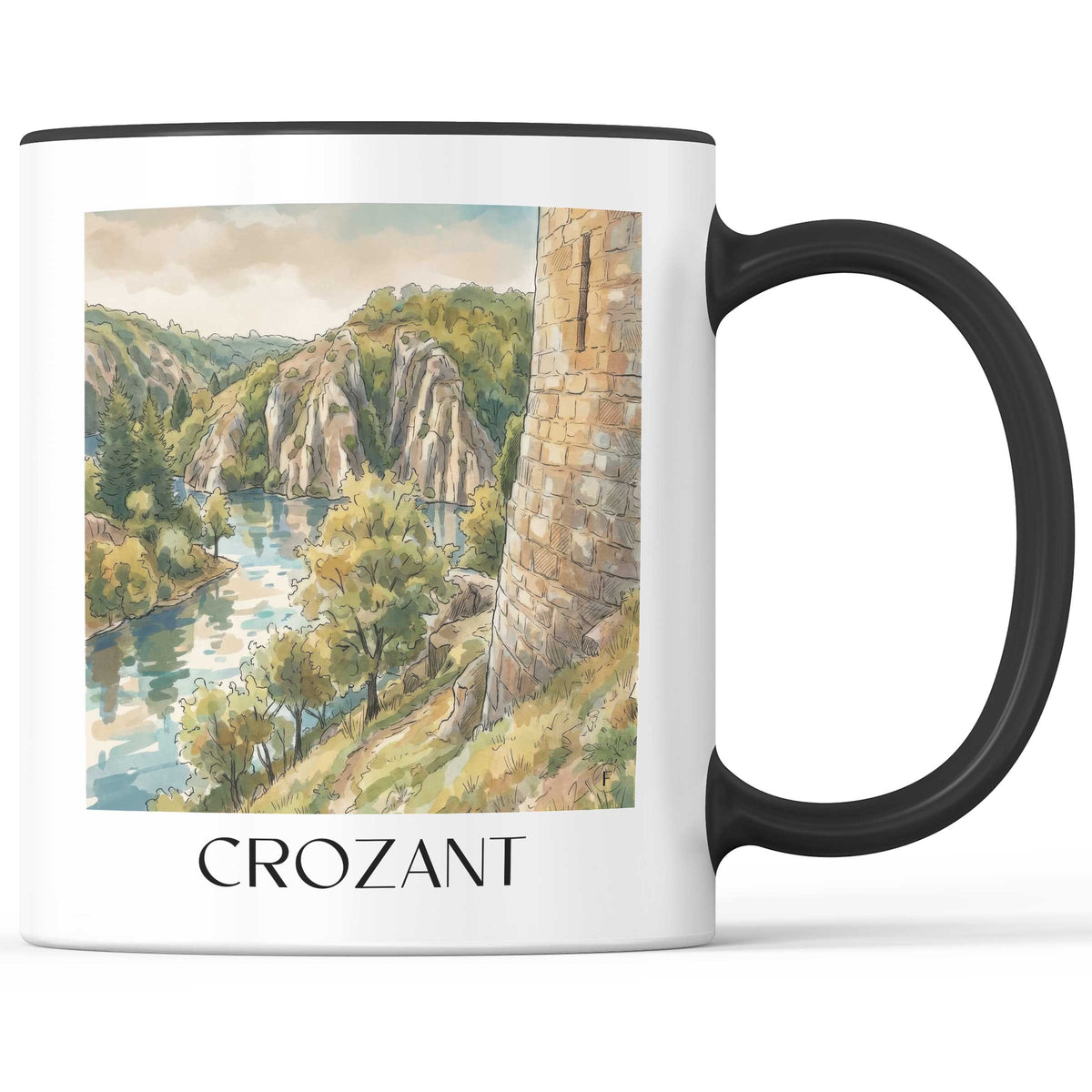 crozant-creuse-frankreich-kaffeebecher-aquarell