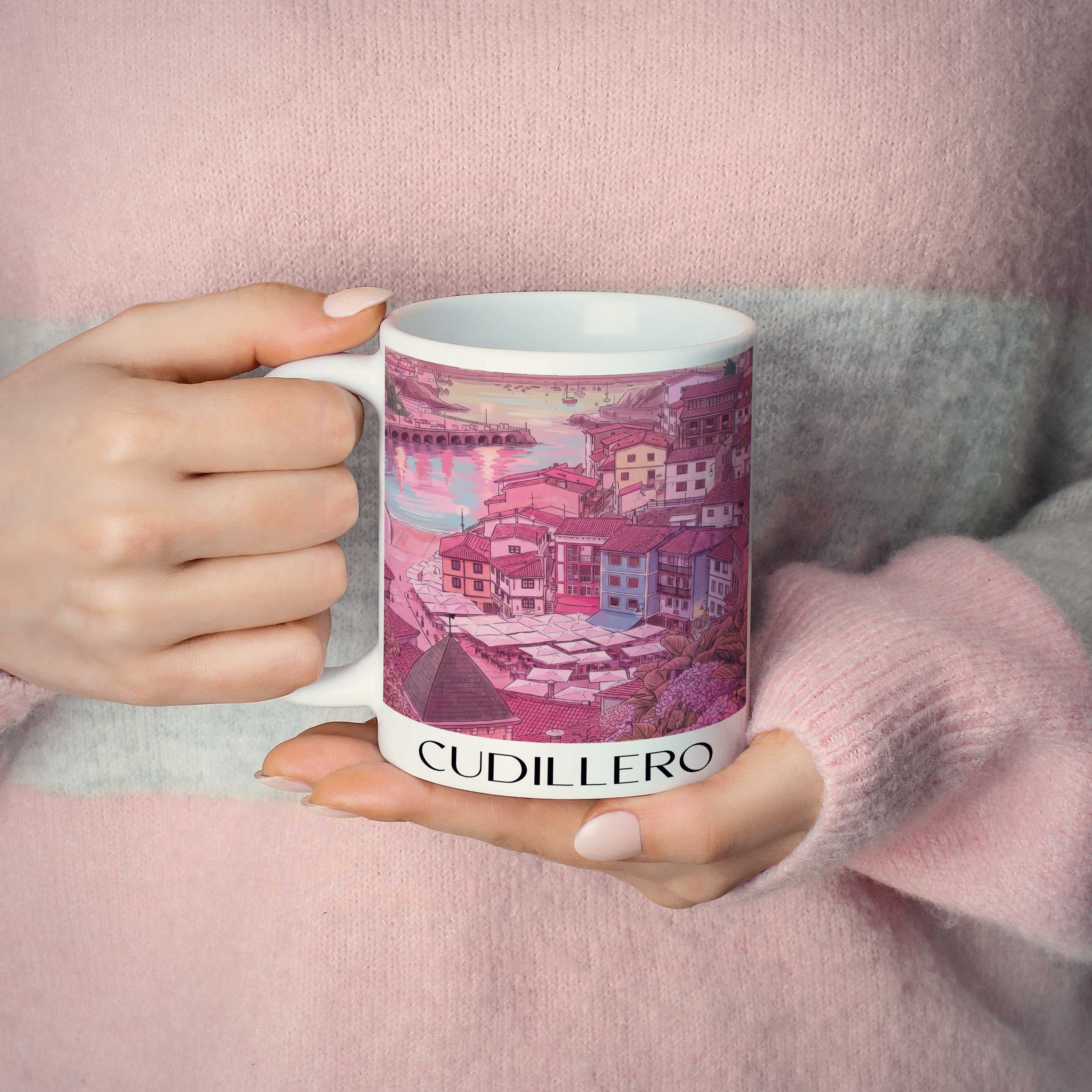 cudillero--spanien-spanien-kaffeebecher-aquarell-pink-rosa