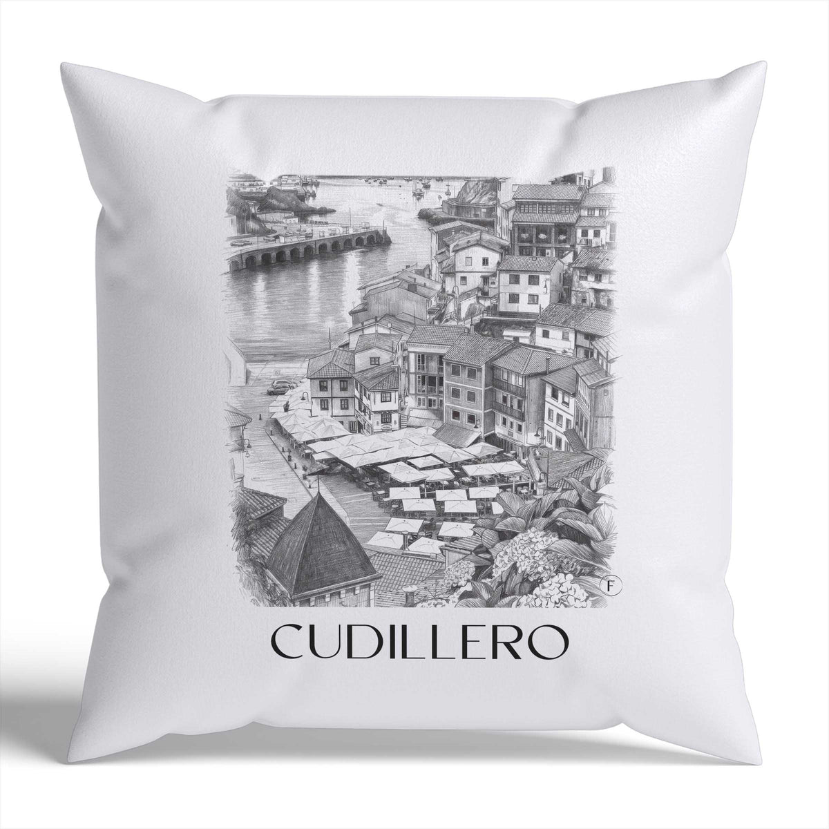 cudillero-spanien-spanien-kissenbezug-bleistift-zeichnung-drawing