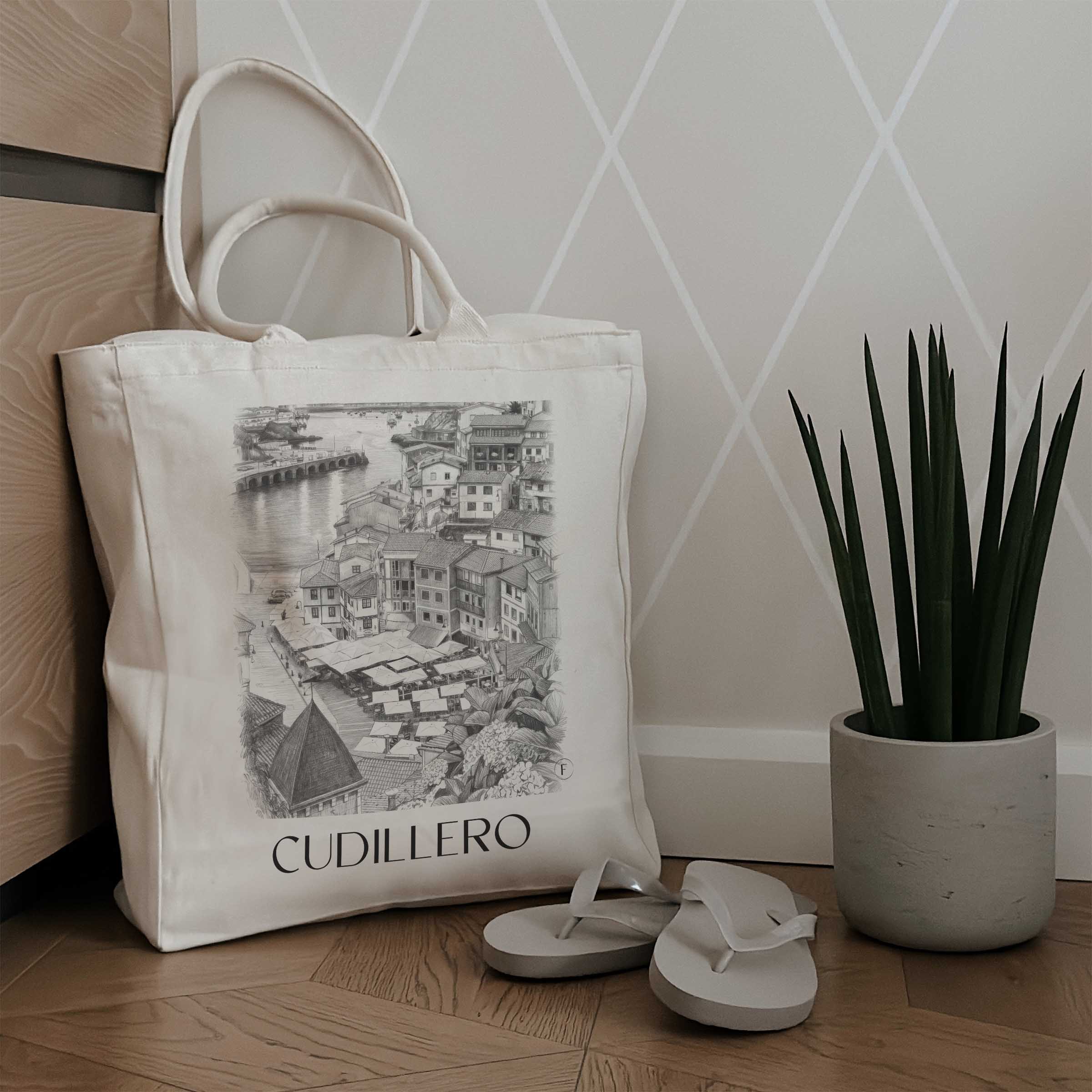 cudillero--spanien-spanien-einkaufstasche-bleistift-zeichnung-drawing