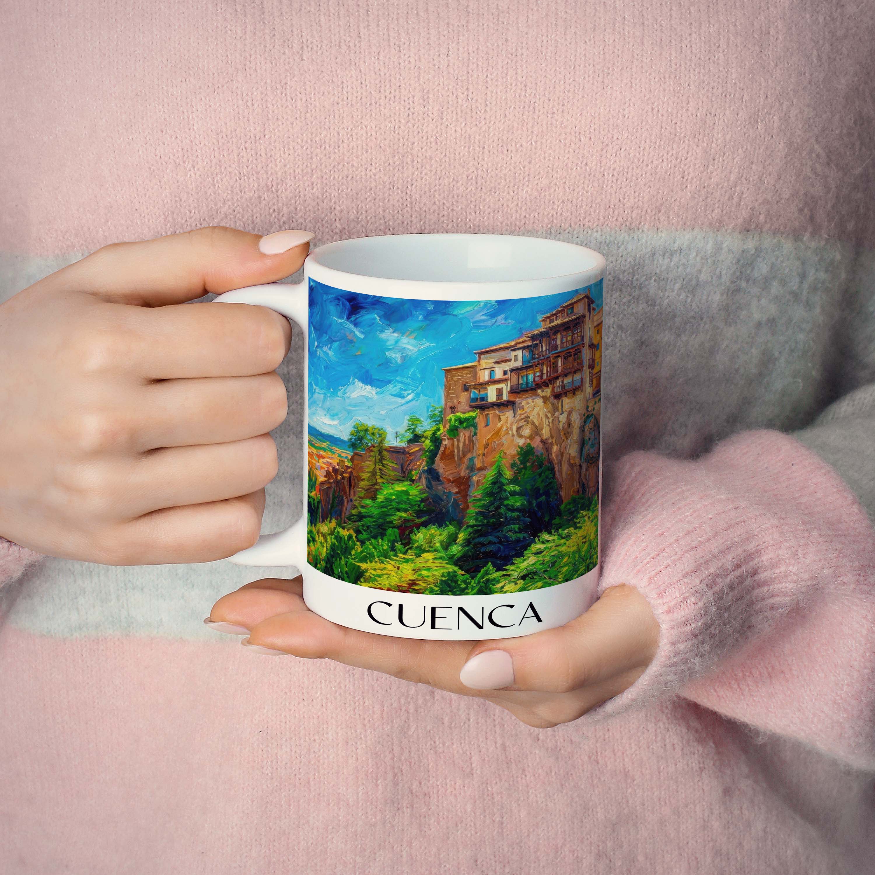 cuenca-spanien-spanien-kaffeebecher-oil-painting-oelgemaelde