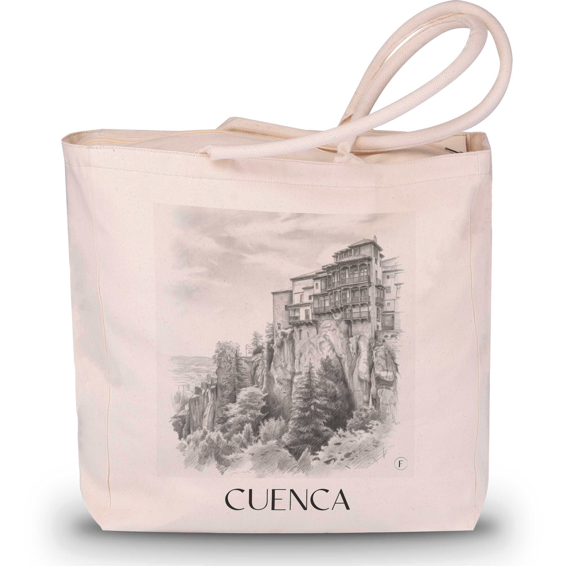 cuenca-spanien-spanien-einkaufstasche-bleistift-zeichnung-drawing