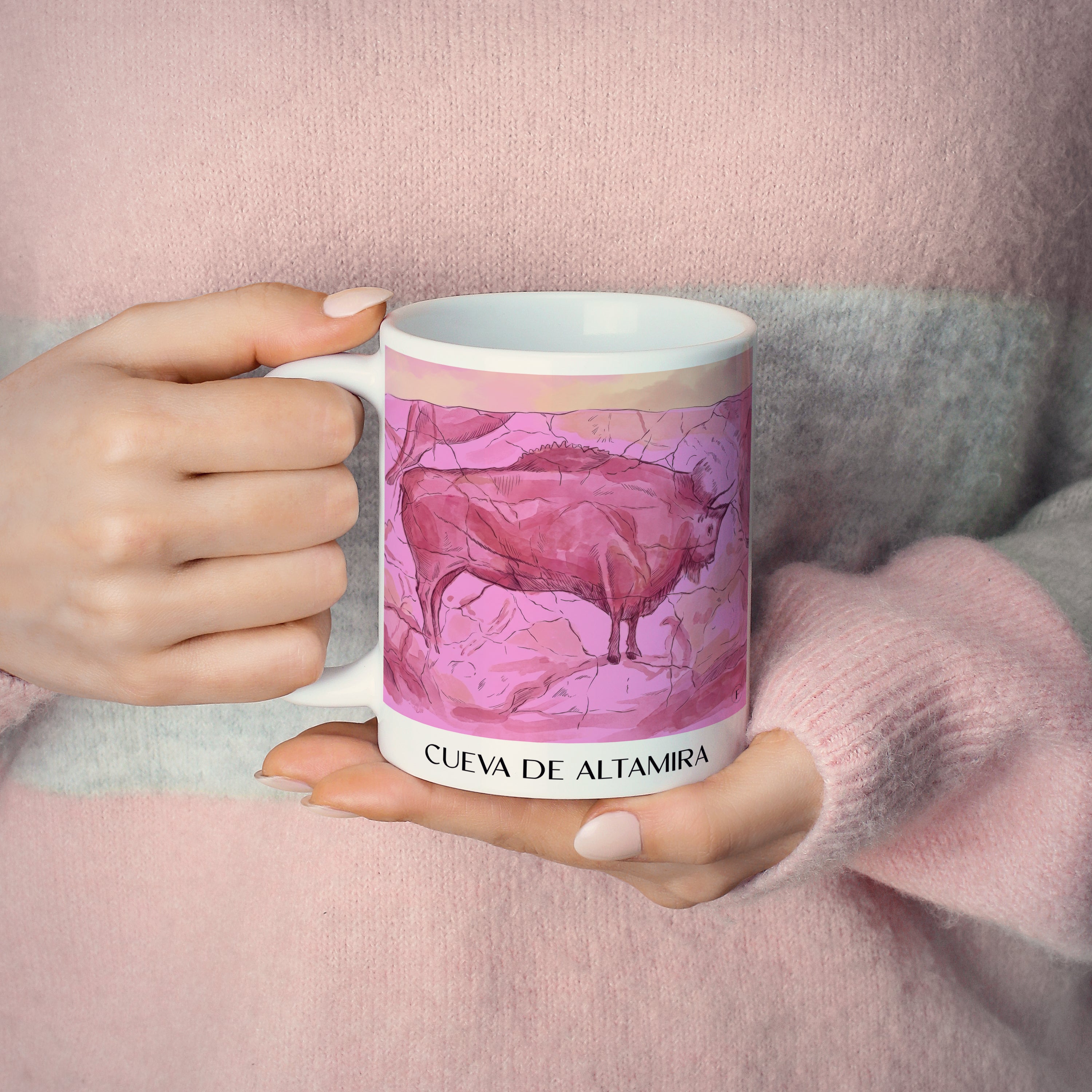 cueva-de-altamira-spanien-spanien-kaffeebecher-aquarell-pink-rosa