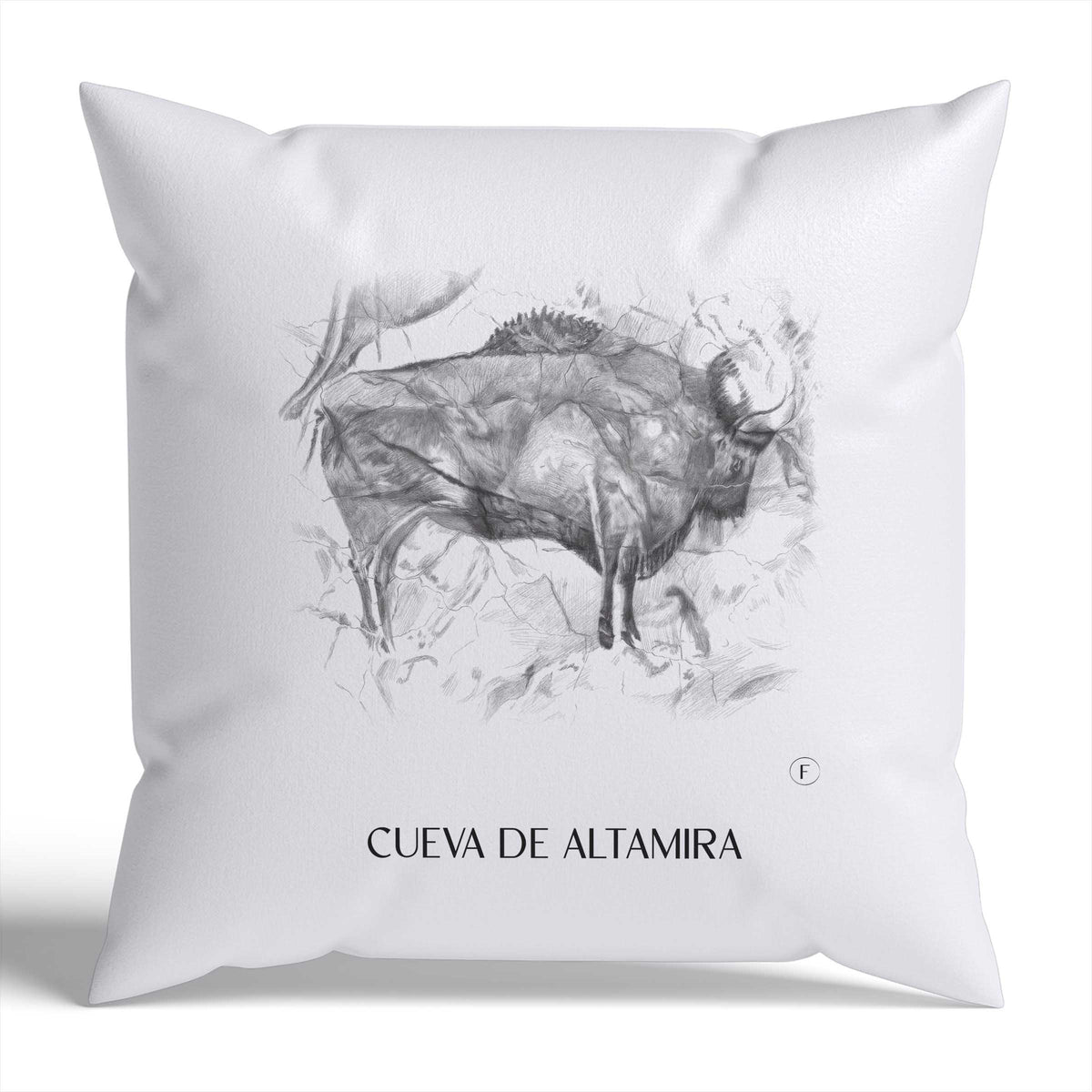 cueva-de-altamira-spanien-spanien-kissenbezug-bleistift-zeichnung-drawing