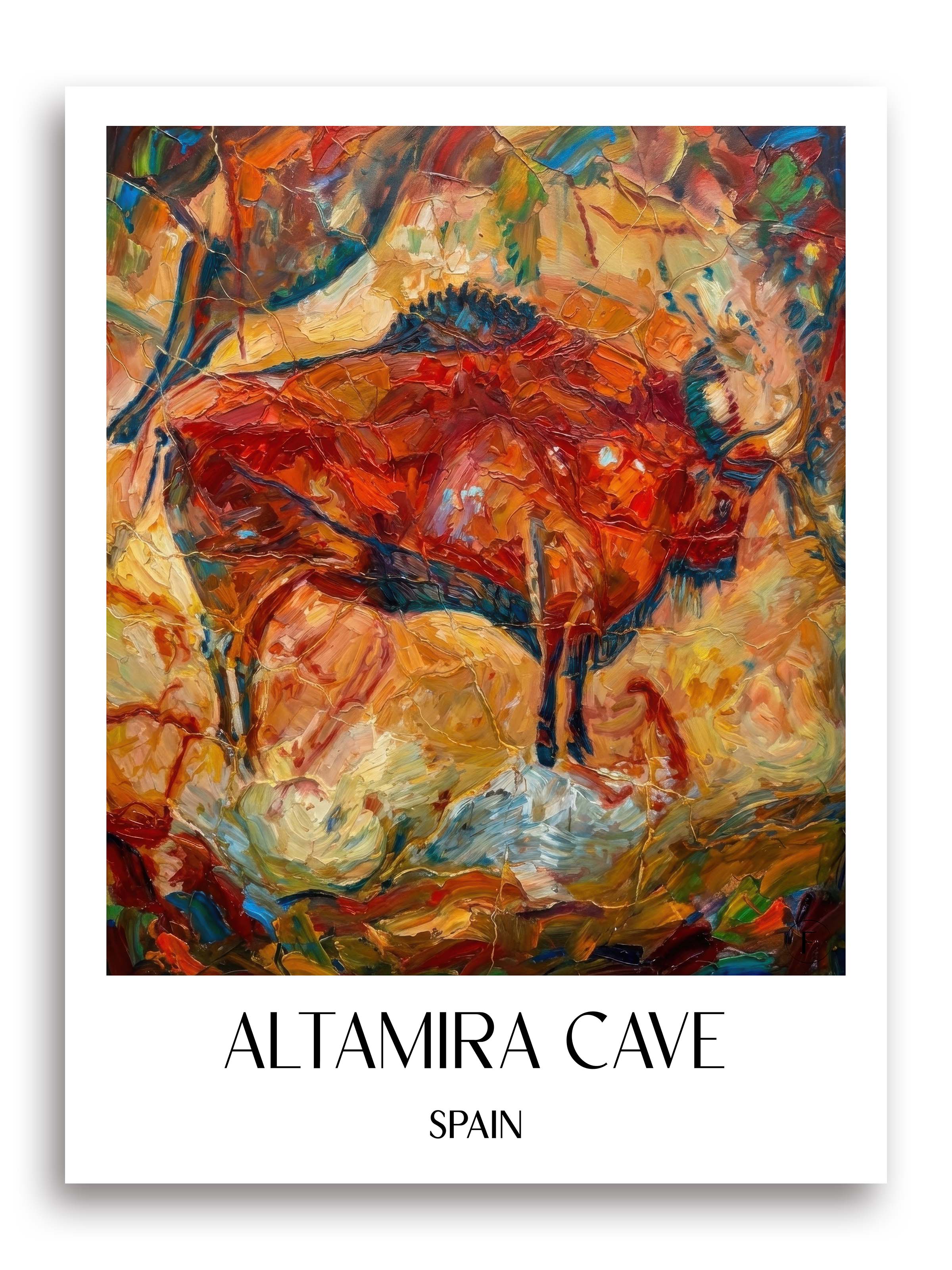 Cueva de Altamira Poster - Spanien - Spanien Kunstdruck - Ölgemälde von A4 bis A1 - favplace