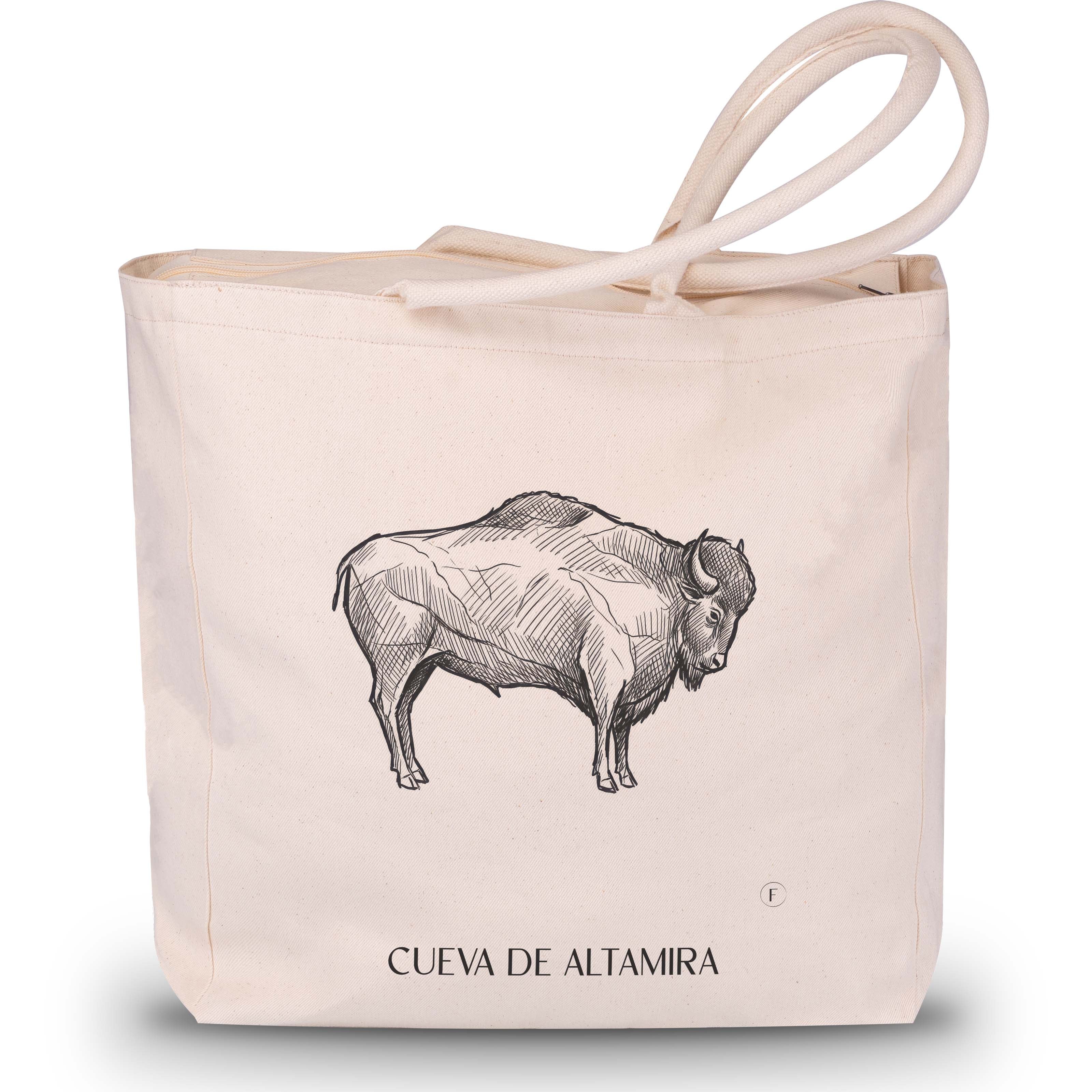 cueva-de-altamira-spanien-spanien-einkaufstasche-skizze