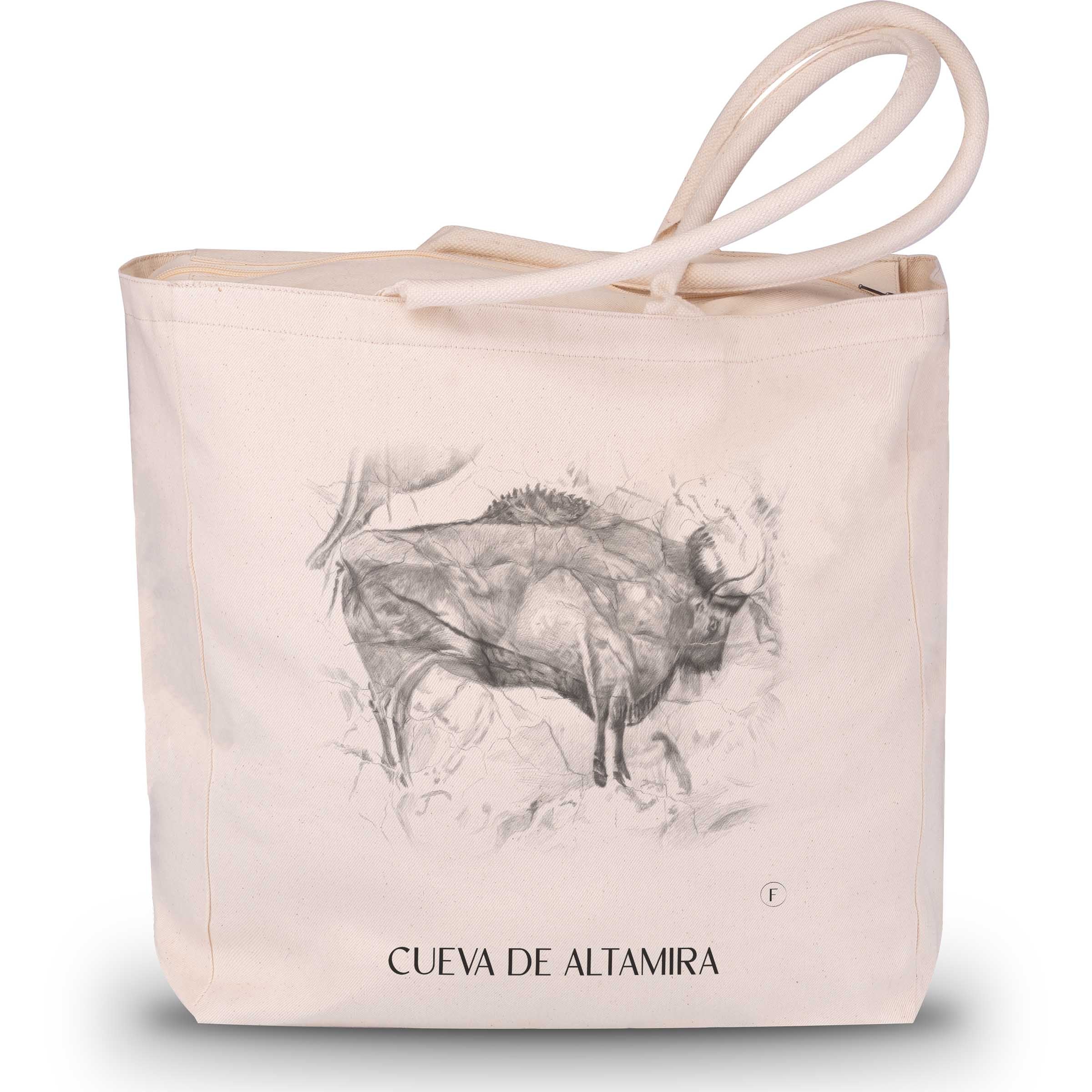 cueva-de-altamira-spanien-spanien-einkaufstasche-bleistift-zeichnung-drawing