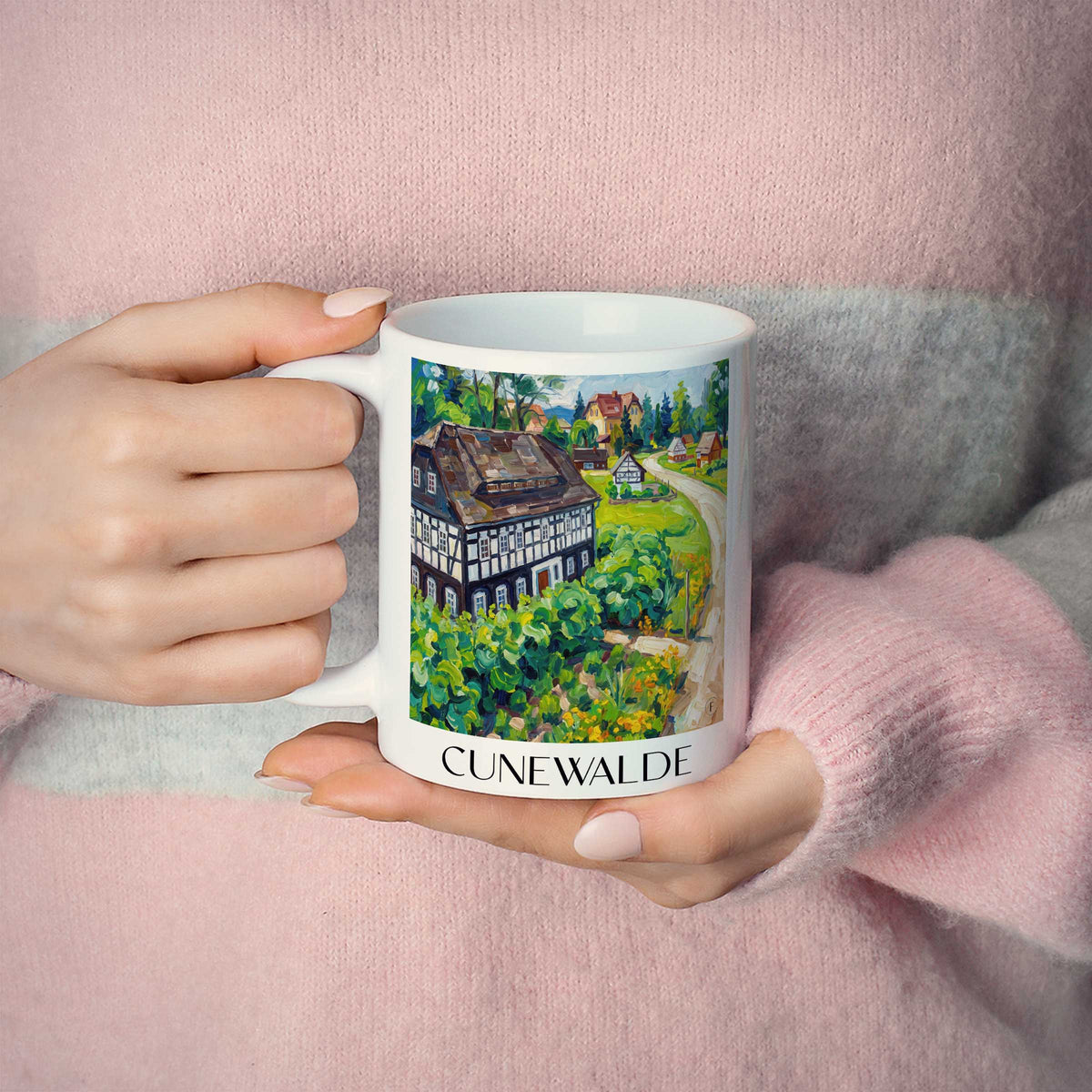 cunewalde-oberlausitz-deutschland-kaffeebecher-oil-painting-oelgemaelde