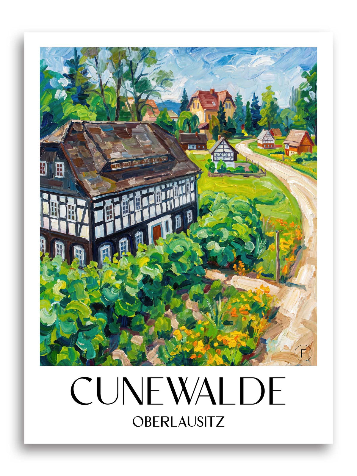 cunewalde-oberlausitz-deutschland-poster-oil-painting-oelgemaelde