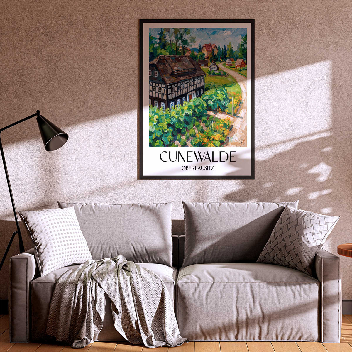cunewalde-oberlausitz-deutschland-poster-oil-painting-oelgemaelde