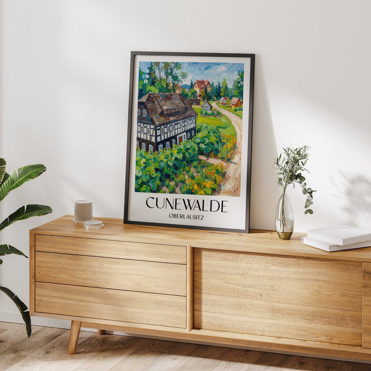 cunewalde-oberlausitz-deutschland-poster-oil-painting-oelgemaelde