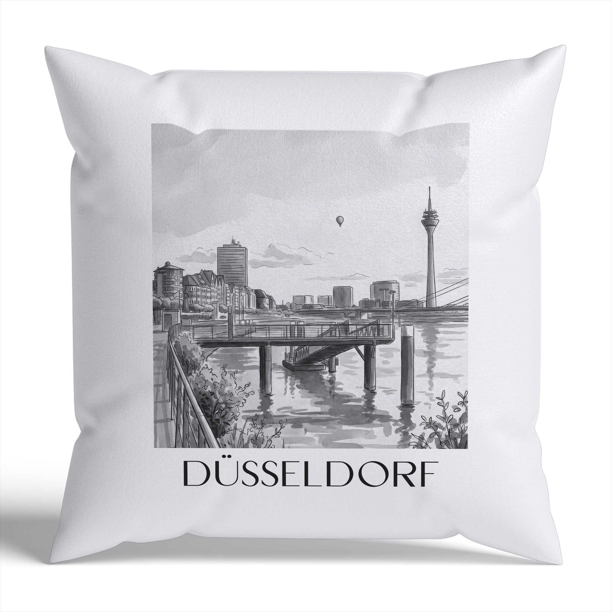 düsseldorf-deutschland-deutschland-kissenbezug-aquarell-schwarz-weiss