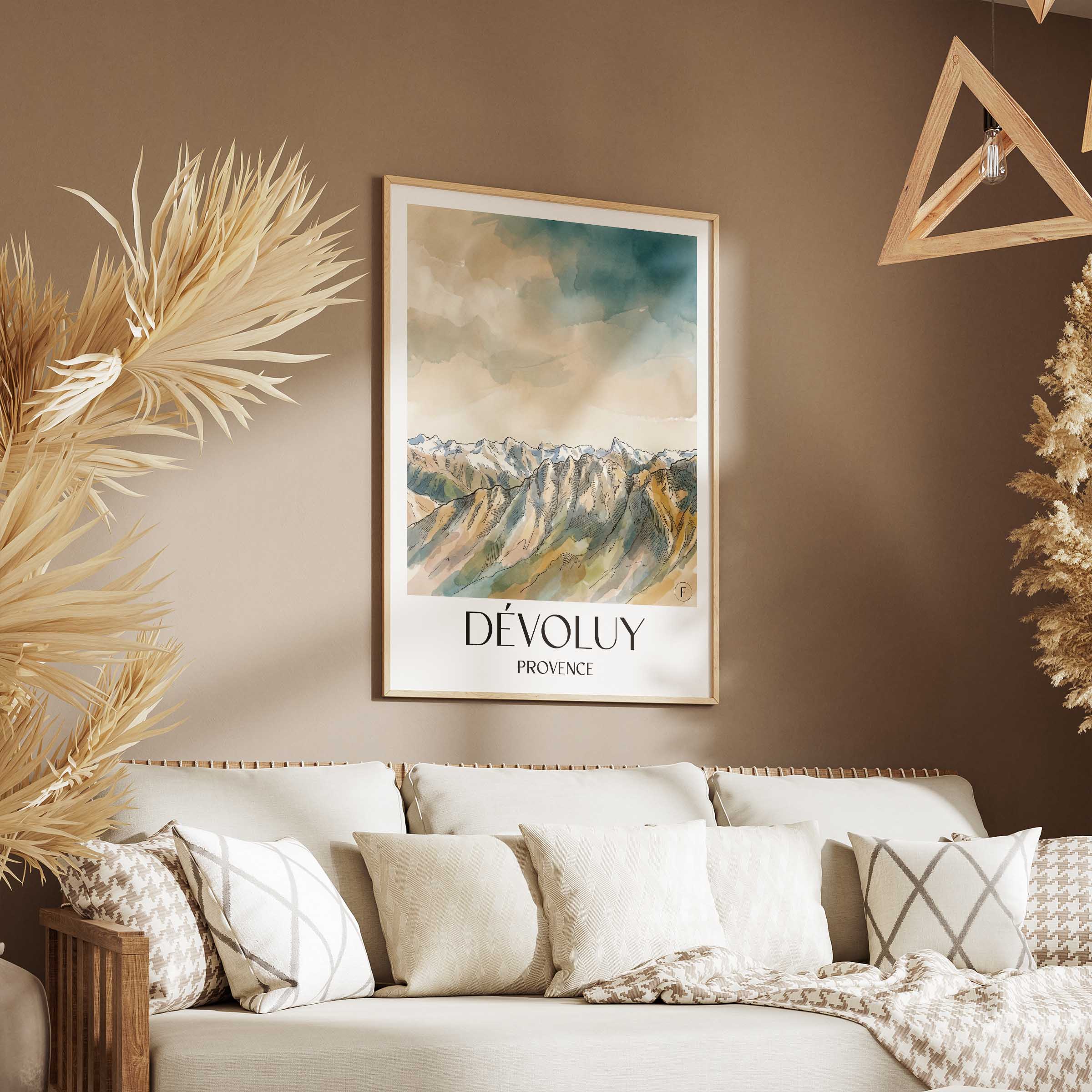 dévoluy-provence-frankreich-poster-aquarell