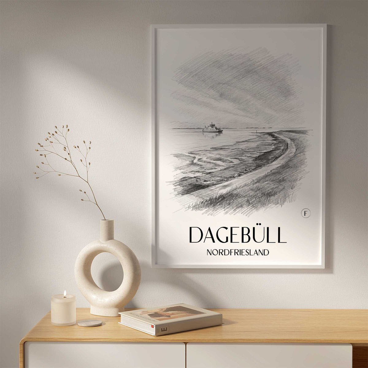dagebüll-nordfriesland-deutschland-poster-bleistift-zeichnung-drawing