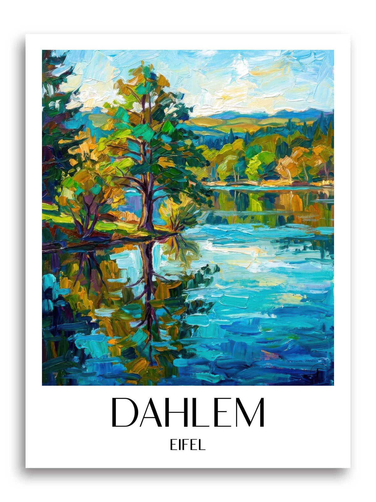 dahlem-eifel-deutschland-poster-oil-painting-oelgemaelde