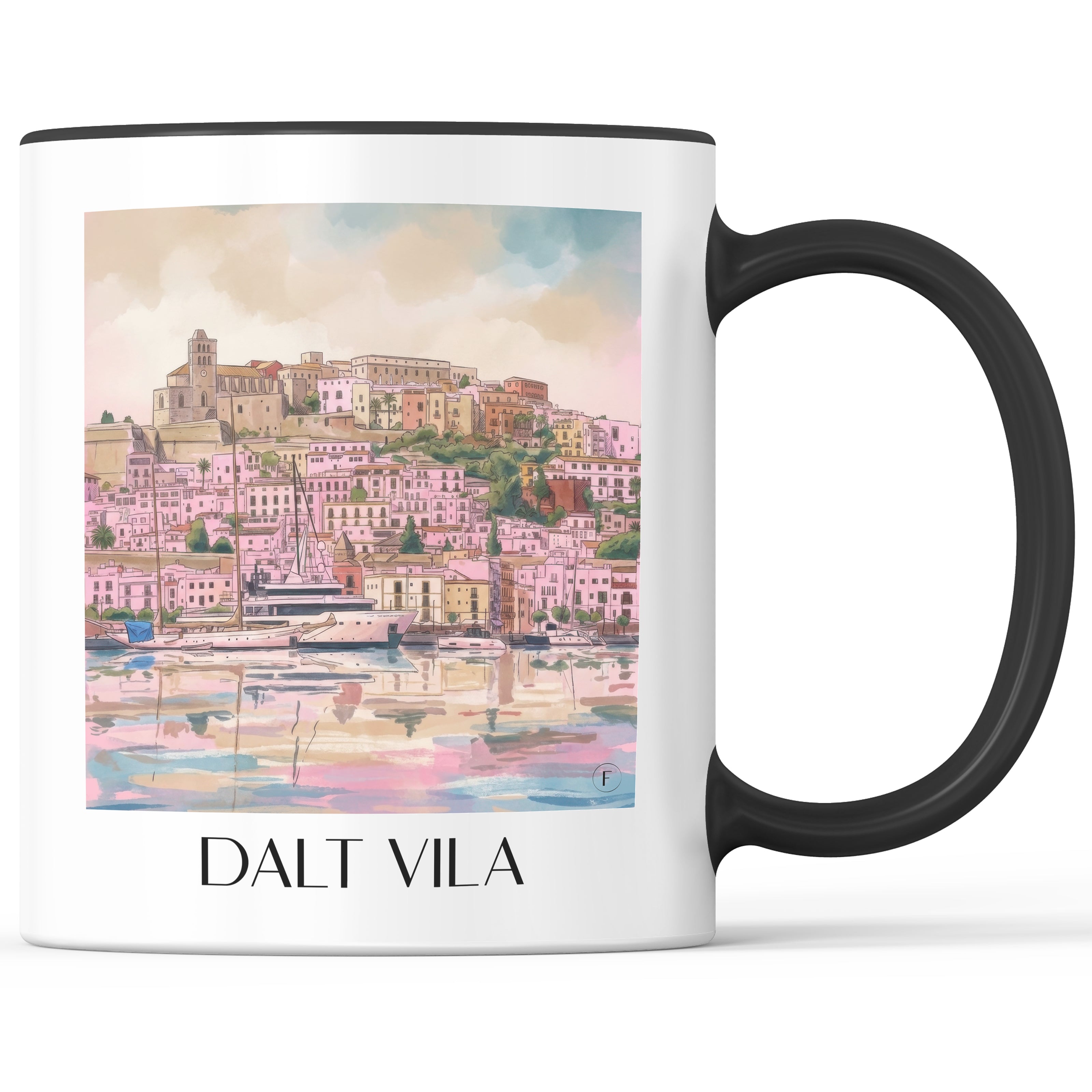 dalt-vila--ibiza-spanien-kaffeebecher-aquarell-pink-rosa