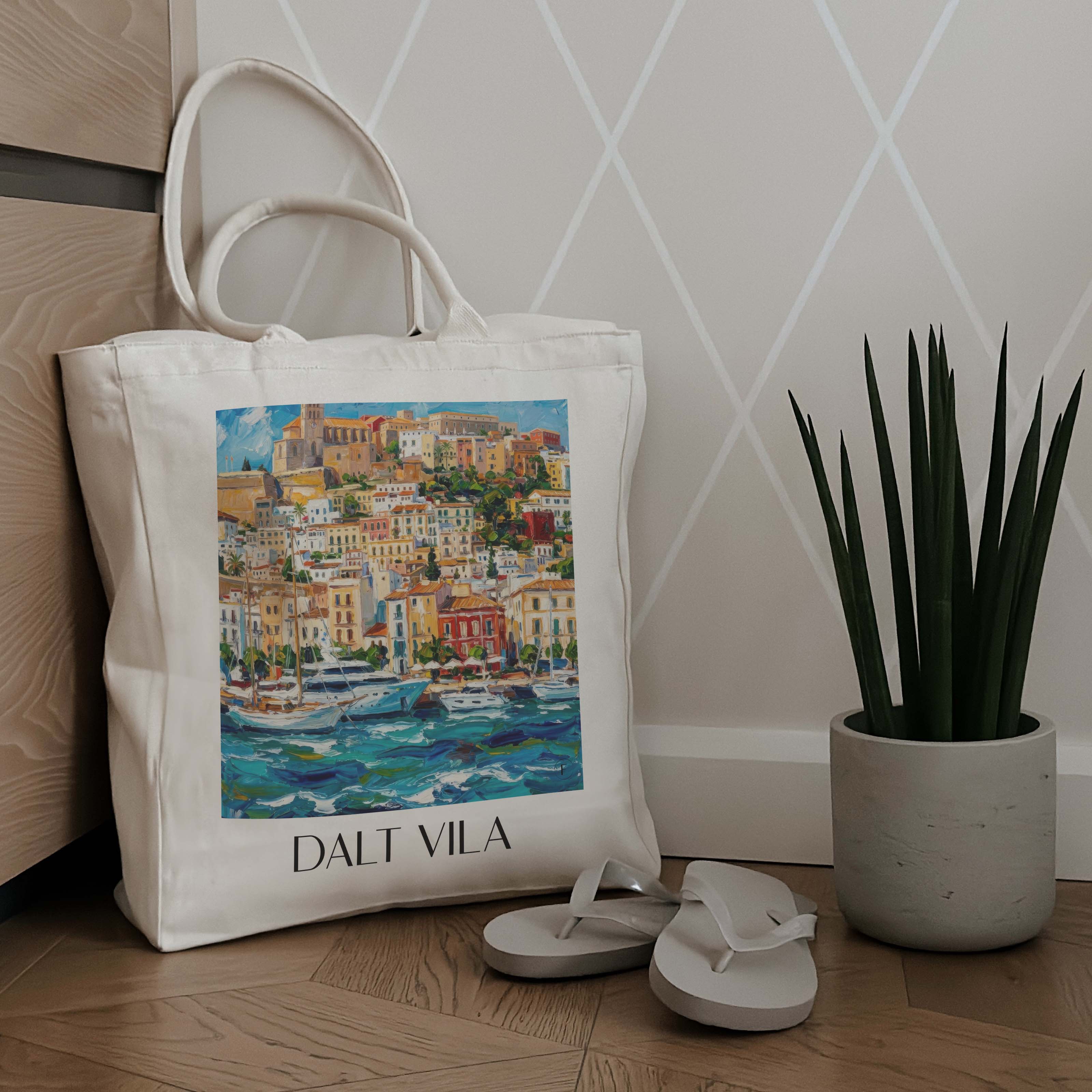 dalt-vila--ibiza-spanien-einkaufstasche-oil-painting-oelgemaelde