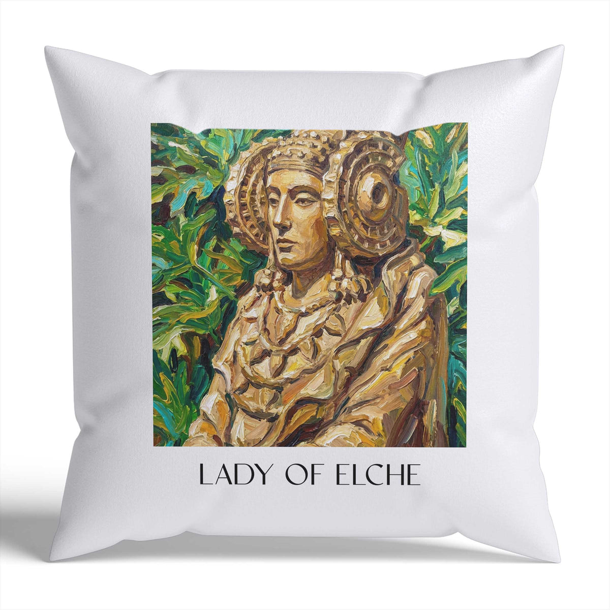 Dama de Elche Kissenhülle - Zierkissen Bezug - Spanien - Spanien Kissen bzw. Kissenbezug im Ölgemälde Stil - favplace