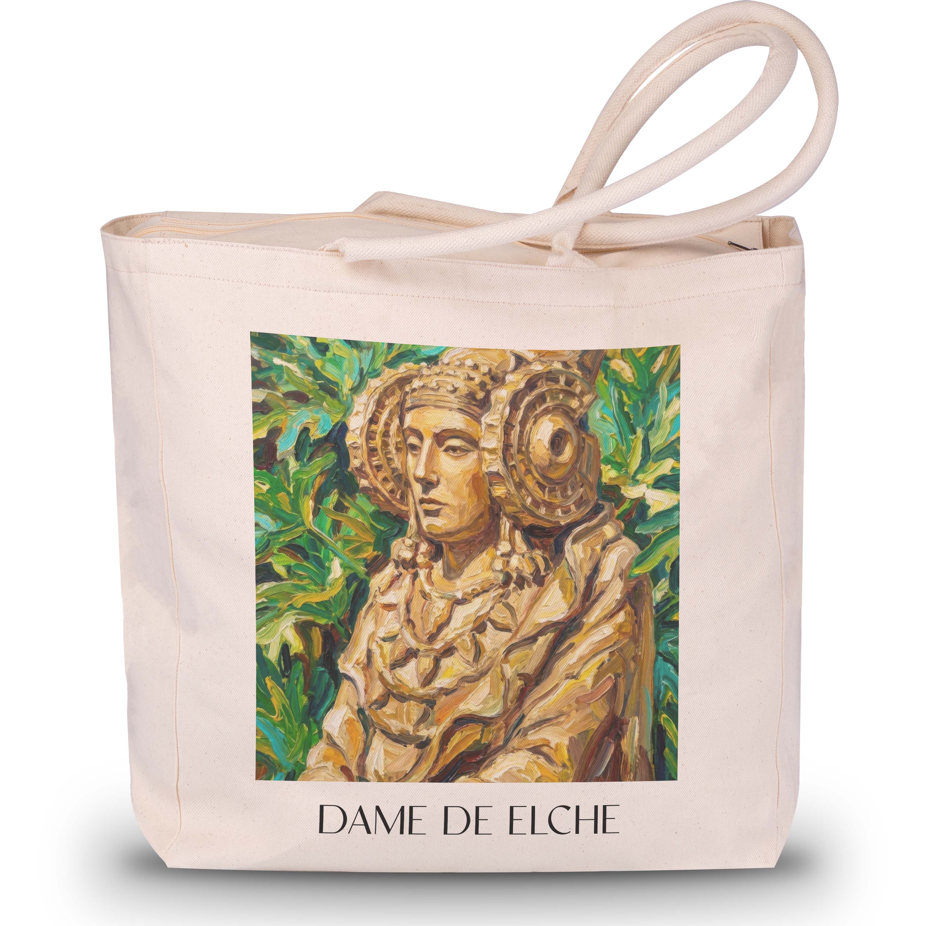 dama-de-elche-spanien-spanien-einkaufstasche-oil-painting-oelgemaelde