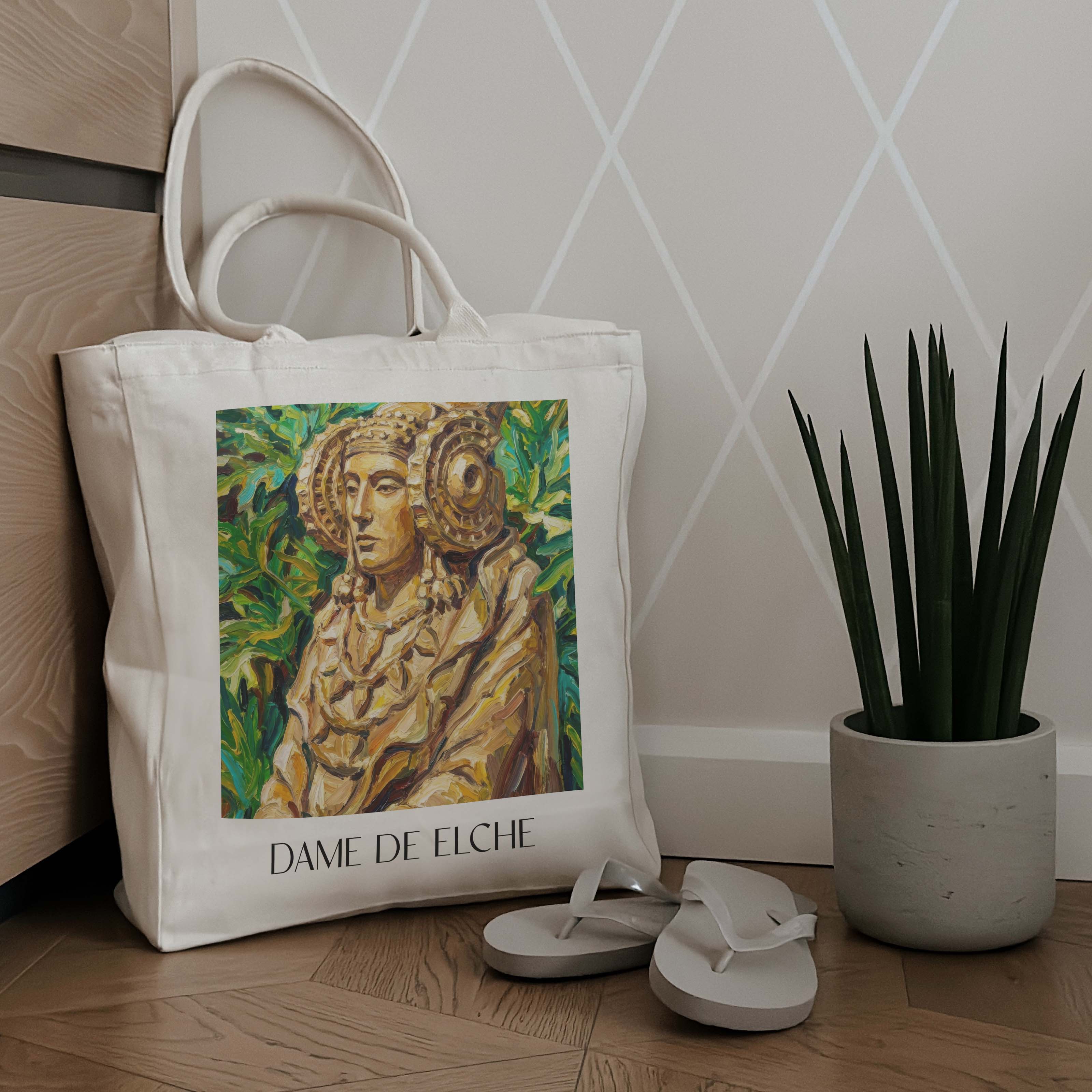 dama-de-elche-spanien-spanien-einkaufstasche-oil-painting-oelgemaelde