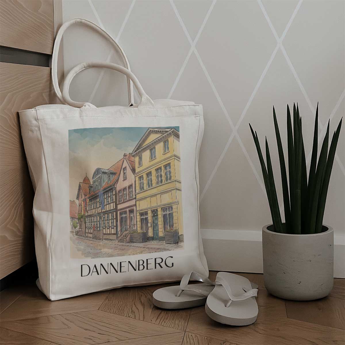dannenberg-niedersachsen-deutschland-einkaufstasche-aquarell