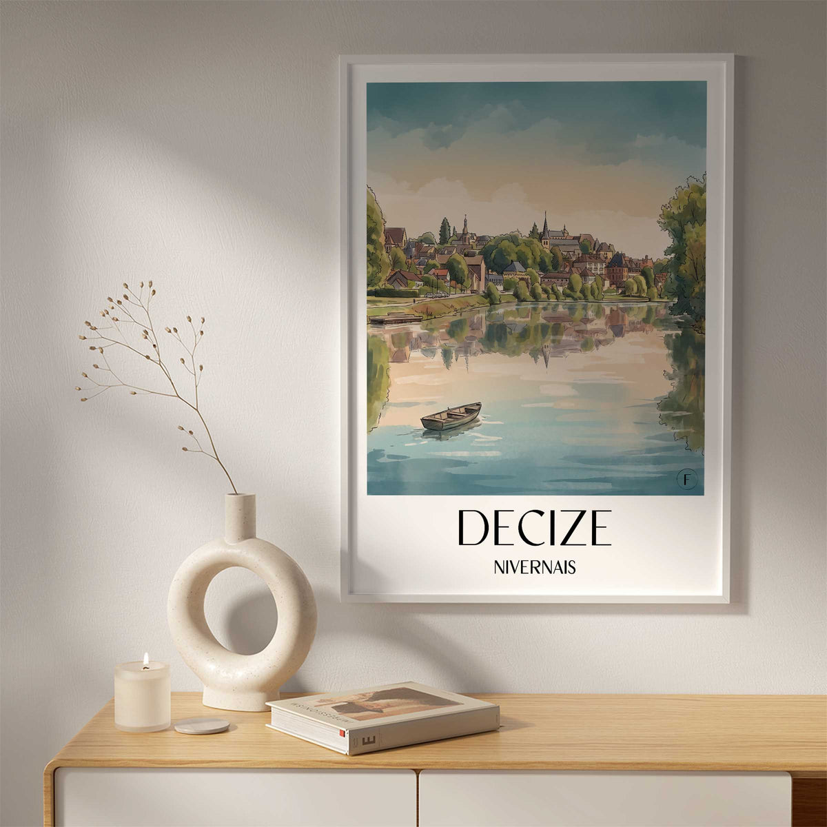 decize-nivernais-frankreich-poster-aquarell