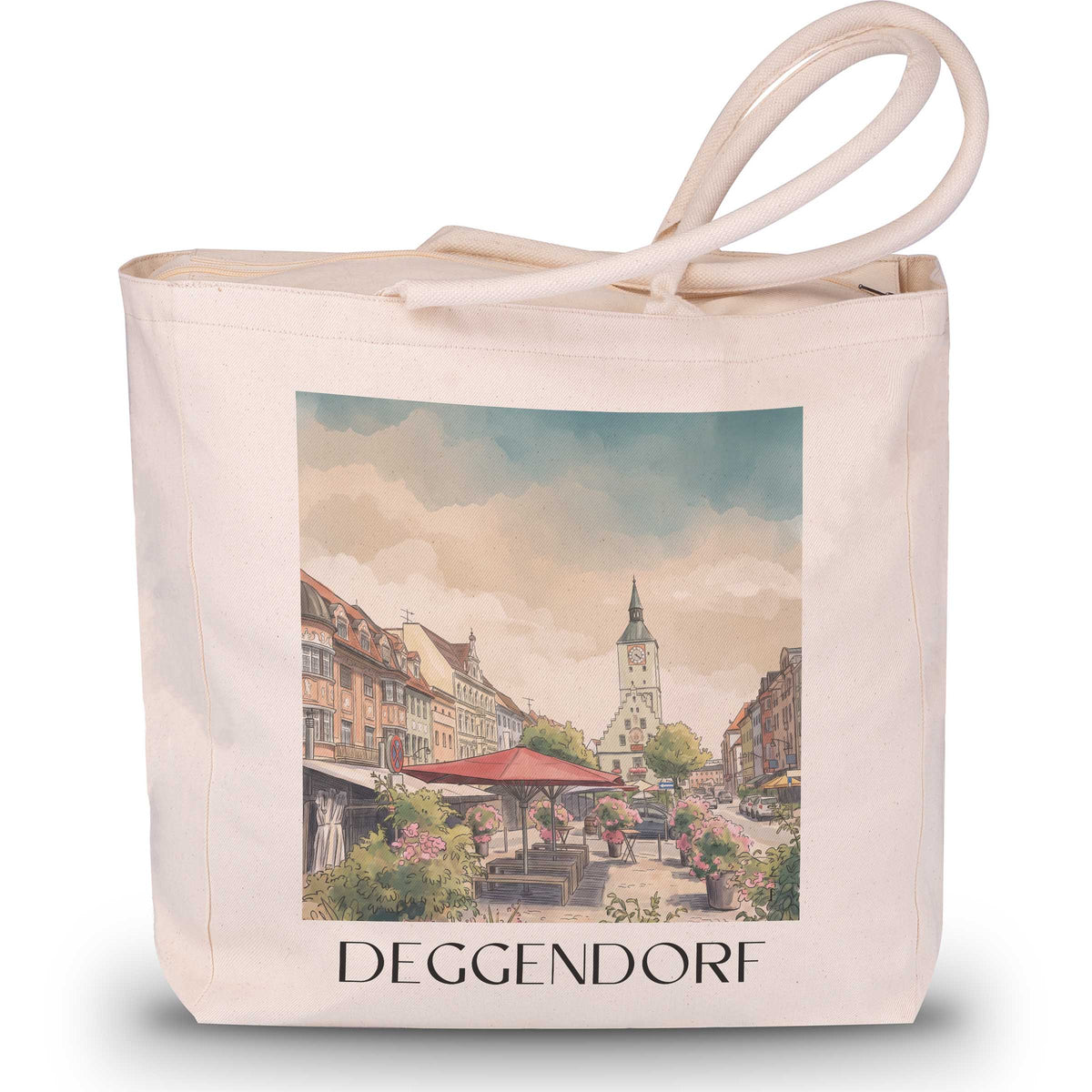 deggendorf-donautal-deutschland-einkaufstasche-aquarell