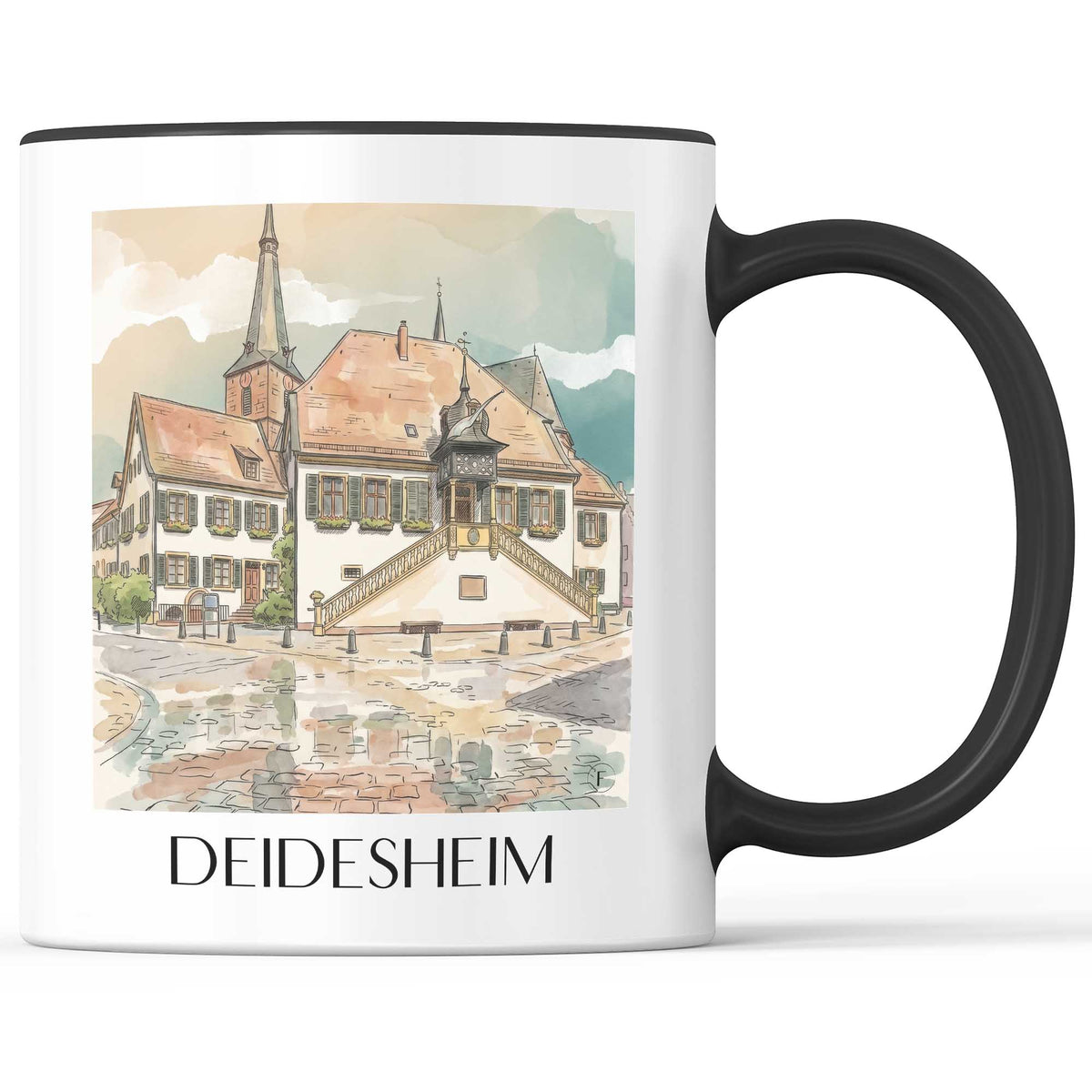 deidesheim-pfälzer-weinstraße-deutschland-kaffeebecher-aquarell